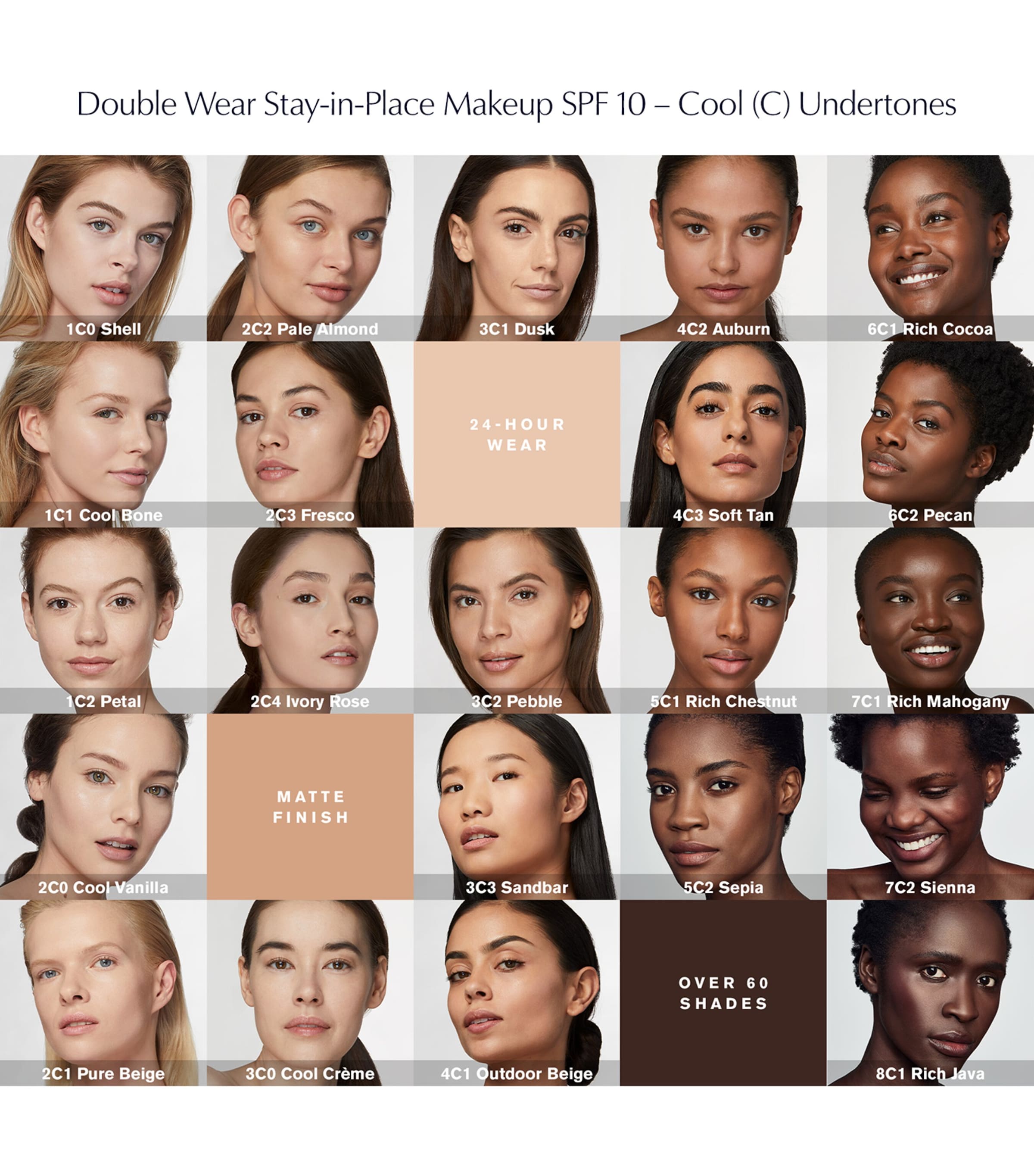 Double Wear Stay-In-Place Makeup SPF 10 5C1 RICH CHESTNUT Image 3