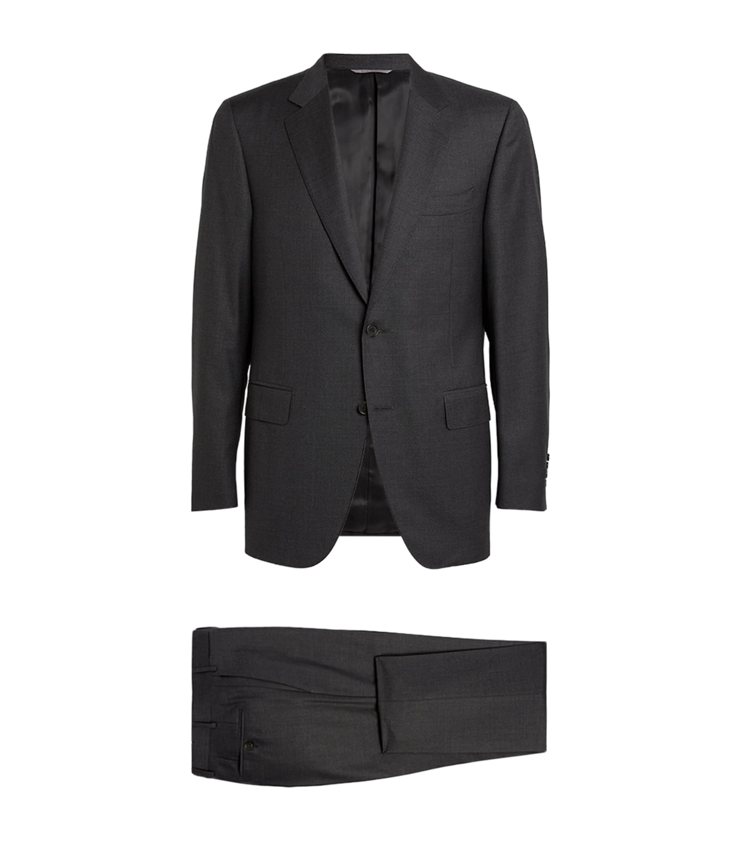 Wool 2-Piece Suit 12- DK GRY Image 2