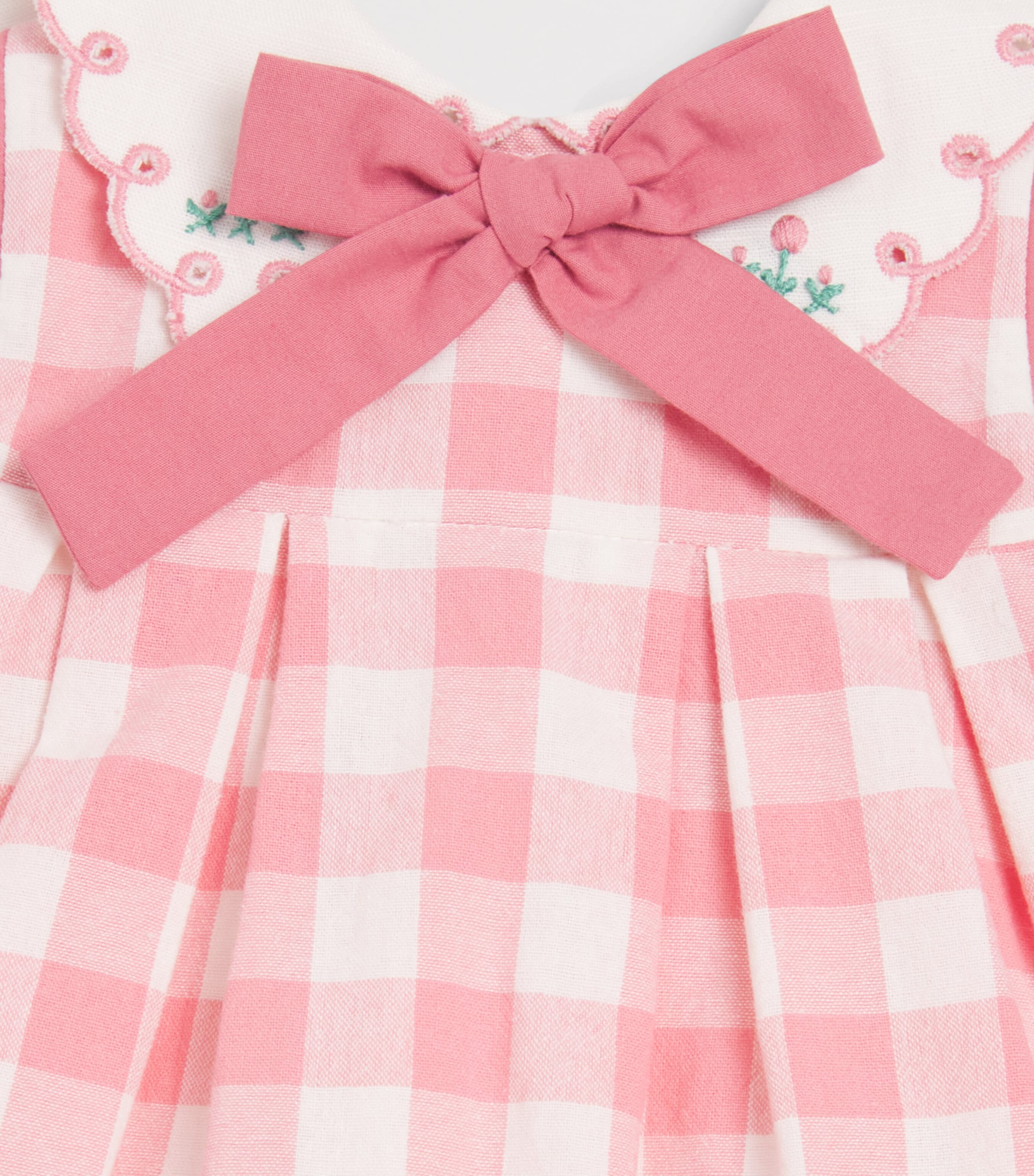 PEPA LONDON Cotton Gingham Dress (12 Months-4 Years) Red Image 4