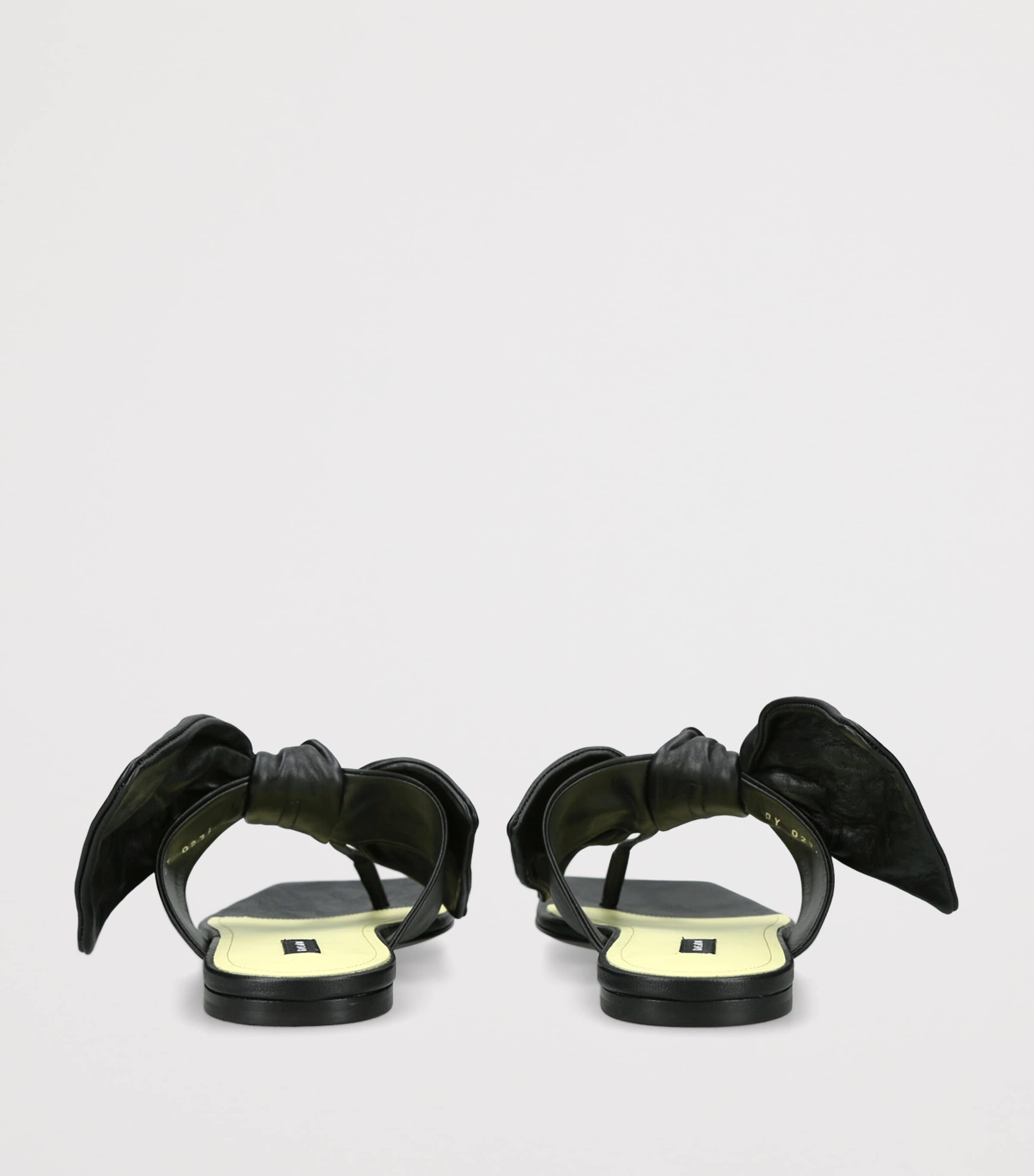 Givenchy Leather Boudoir Bow Sandals Black Image 4