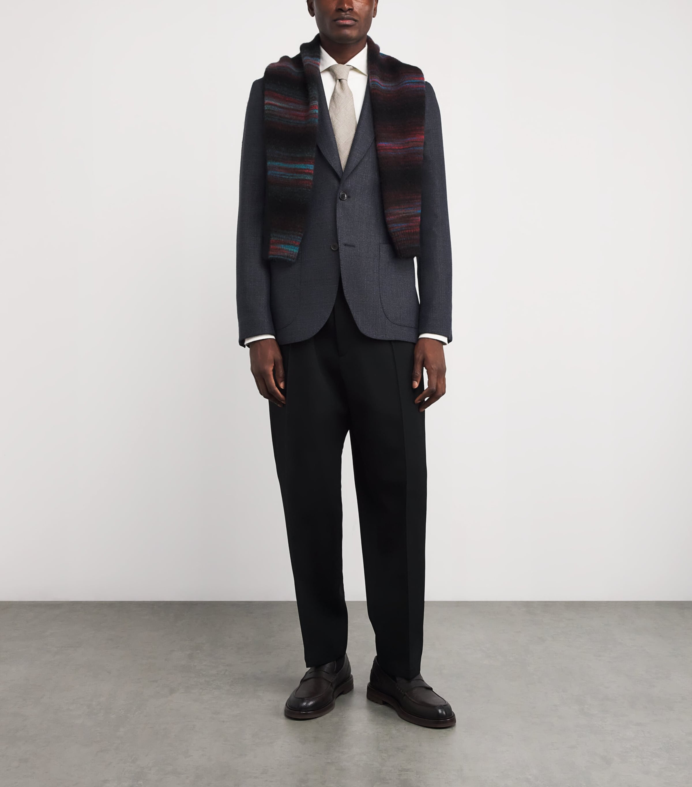 Wool Single-Breasted Blazer 59_DARK VIOLET Image 2