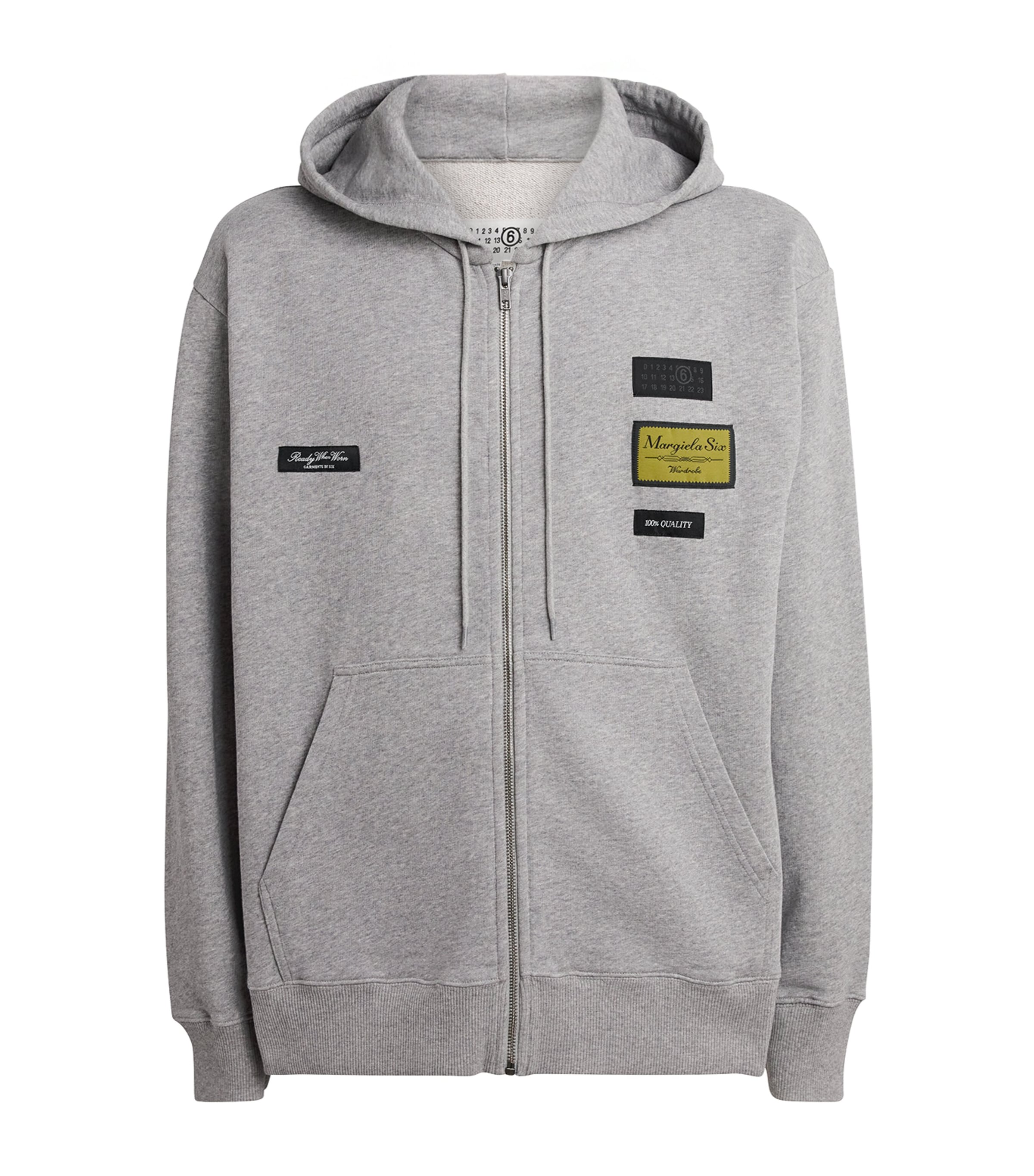 Cotton Appliqué Hoodie 853M Image 1