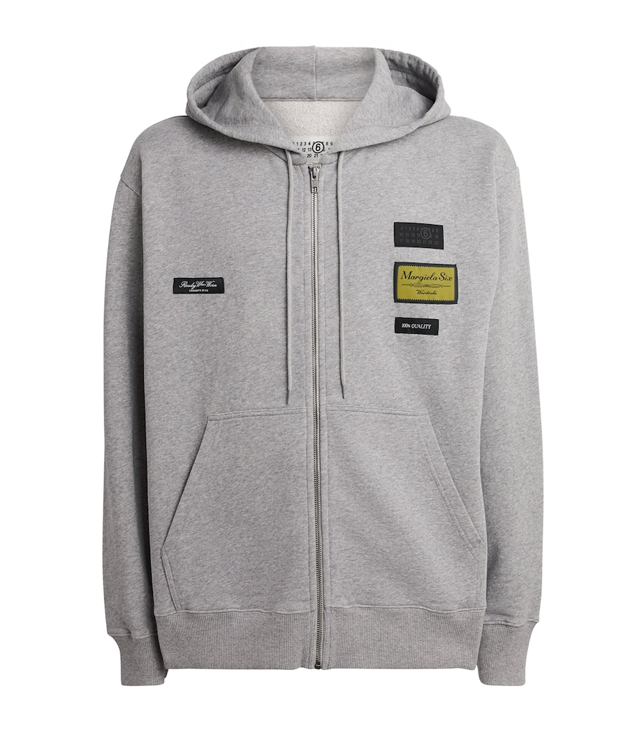 Cotton Appliqué Hoodie 853M Image 1