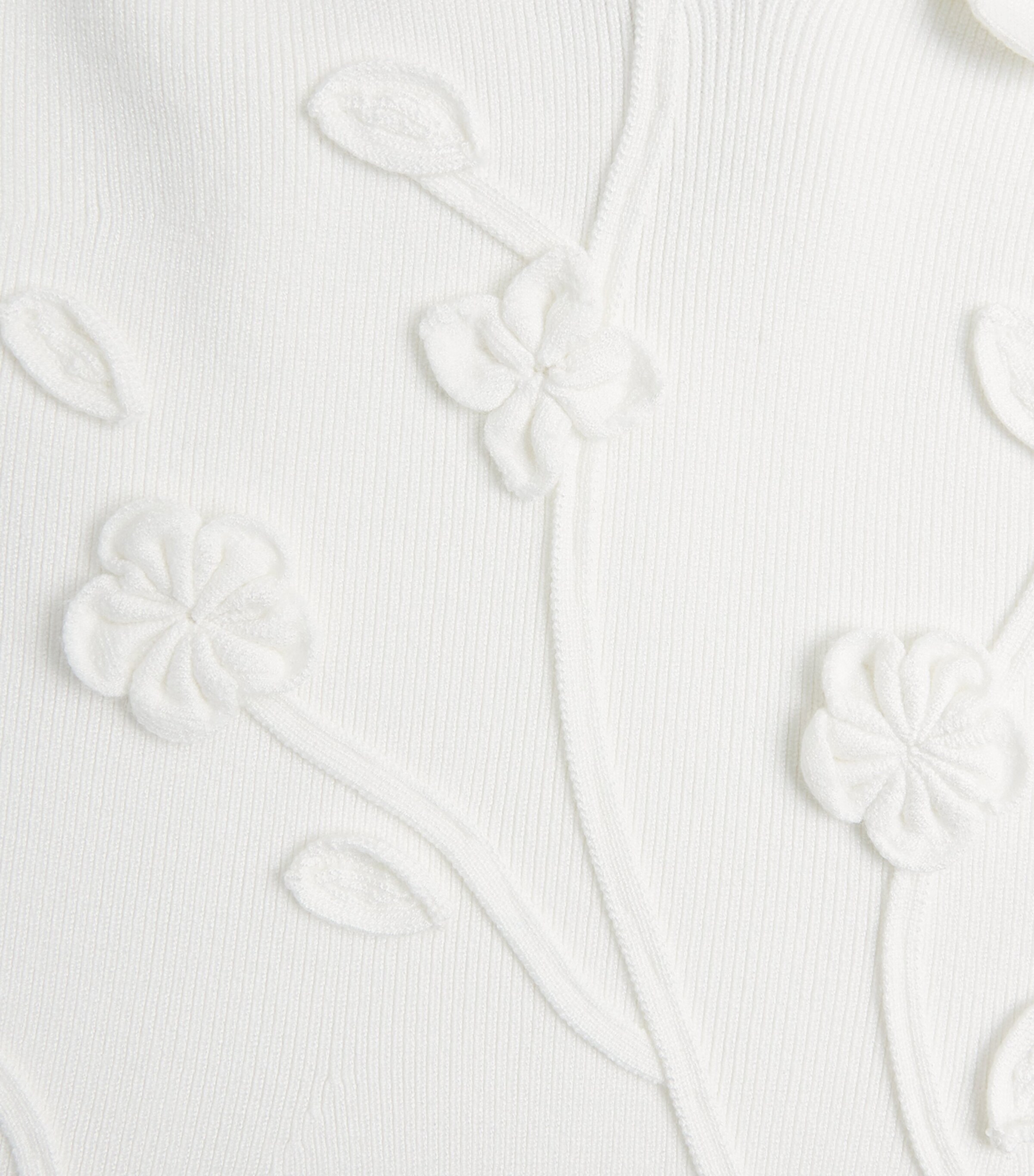 Cult Gaia Womens Crochet Flora Mini Dress Off White Image 6