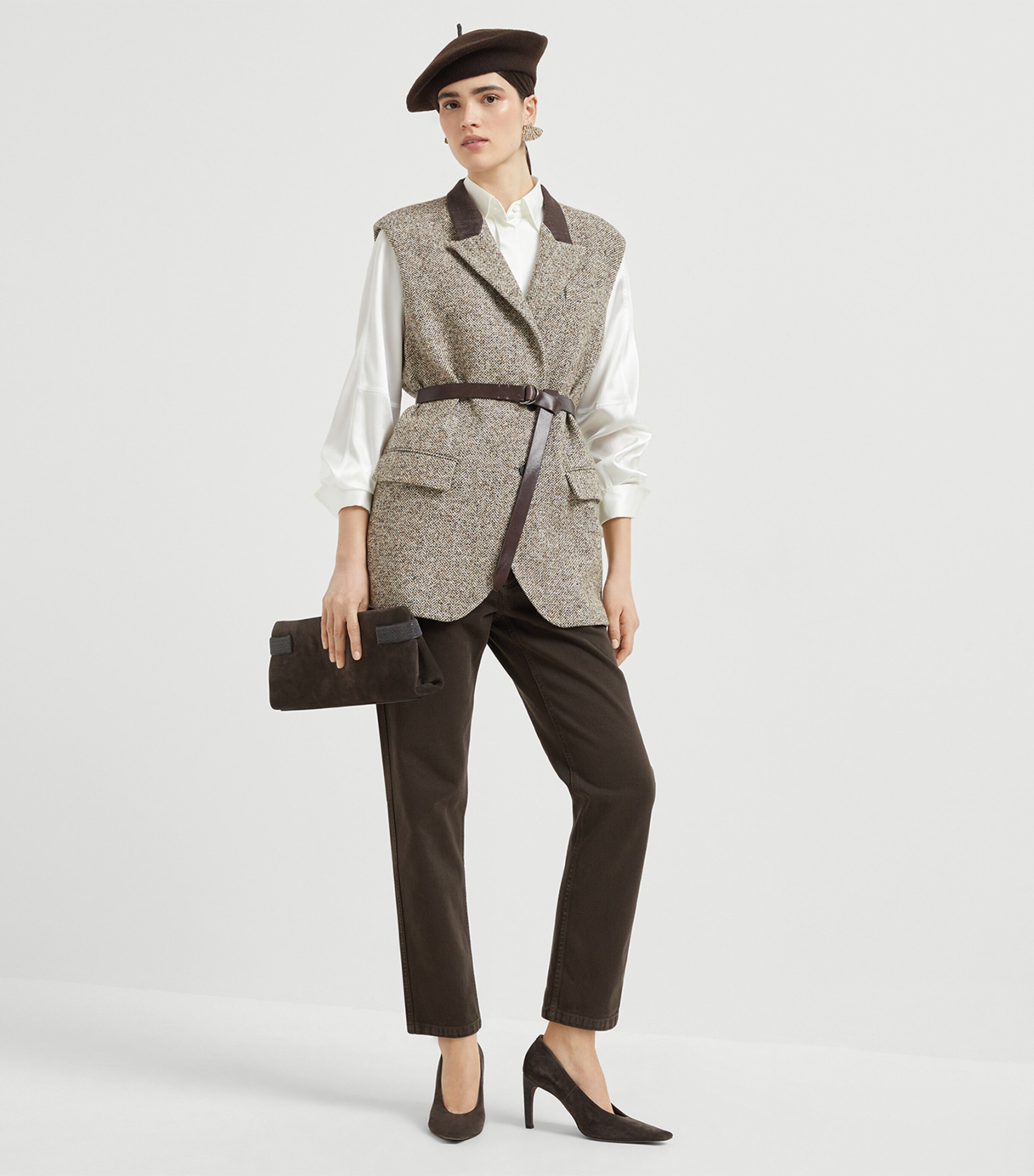 Brunello Cucinelli Womens Monili-Detail Jeans Image 4