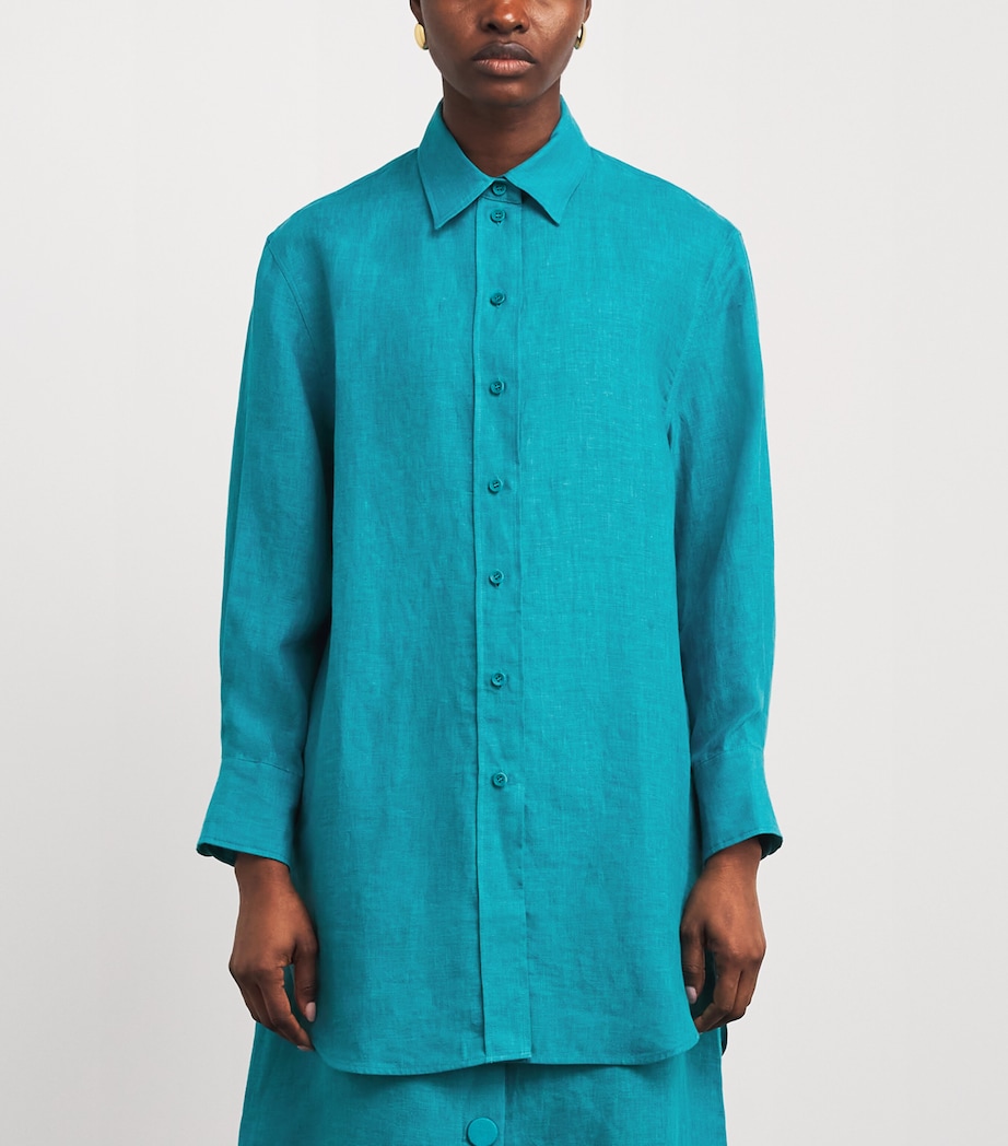 Eres Womens Linen Mignonette Shirt Persane Image 4