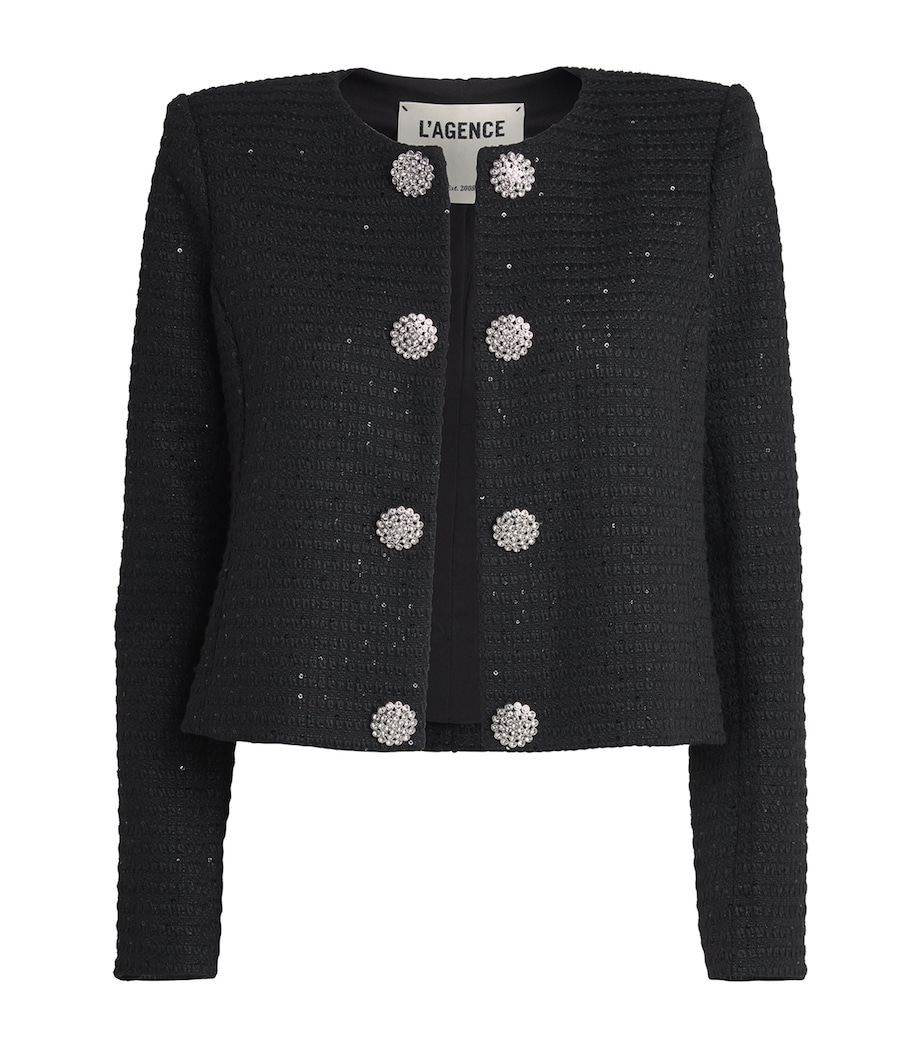Tweed Moon Jacket BLAC BLACK Image 1