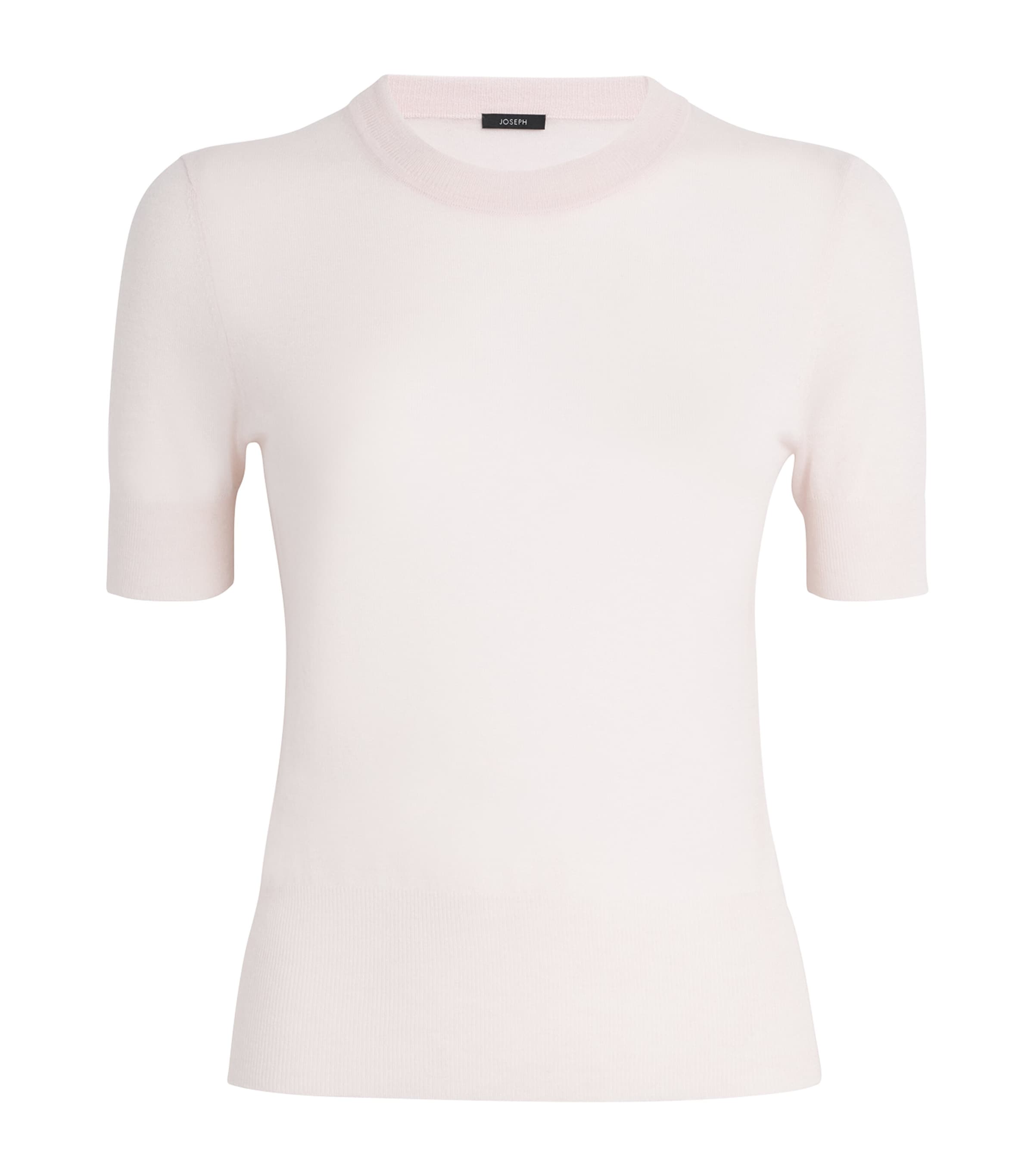 Joseph Cashmere Short-sleeve Top In Pink