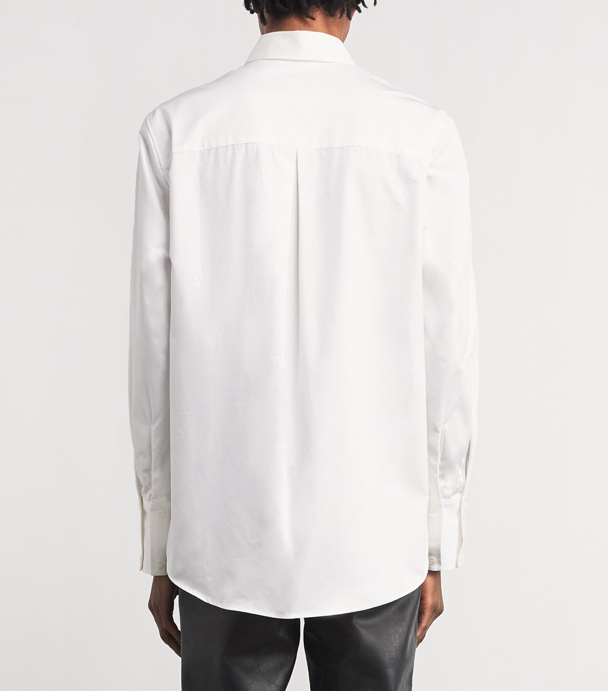 Cotton Logo Shirt SALT WHITE Image 4