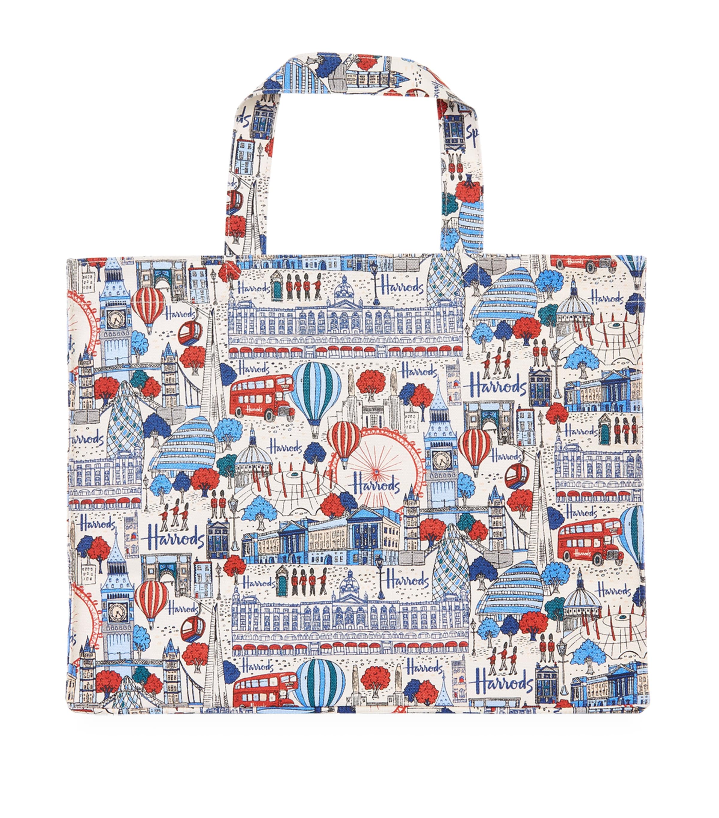 Harrods Pretty City Grocery Shopper Bag In Multi