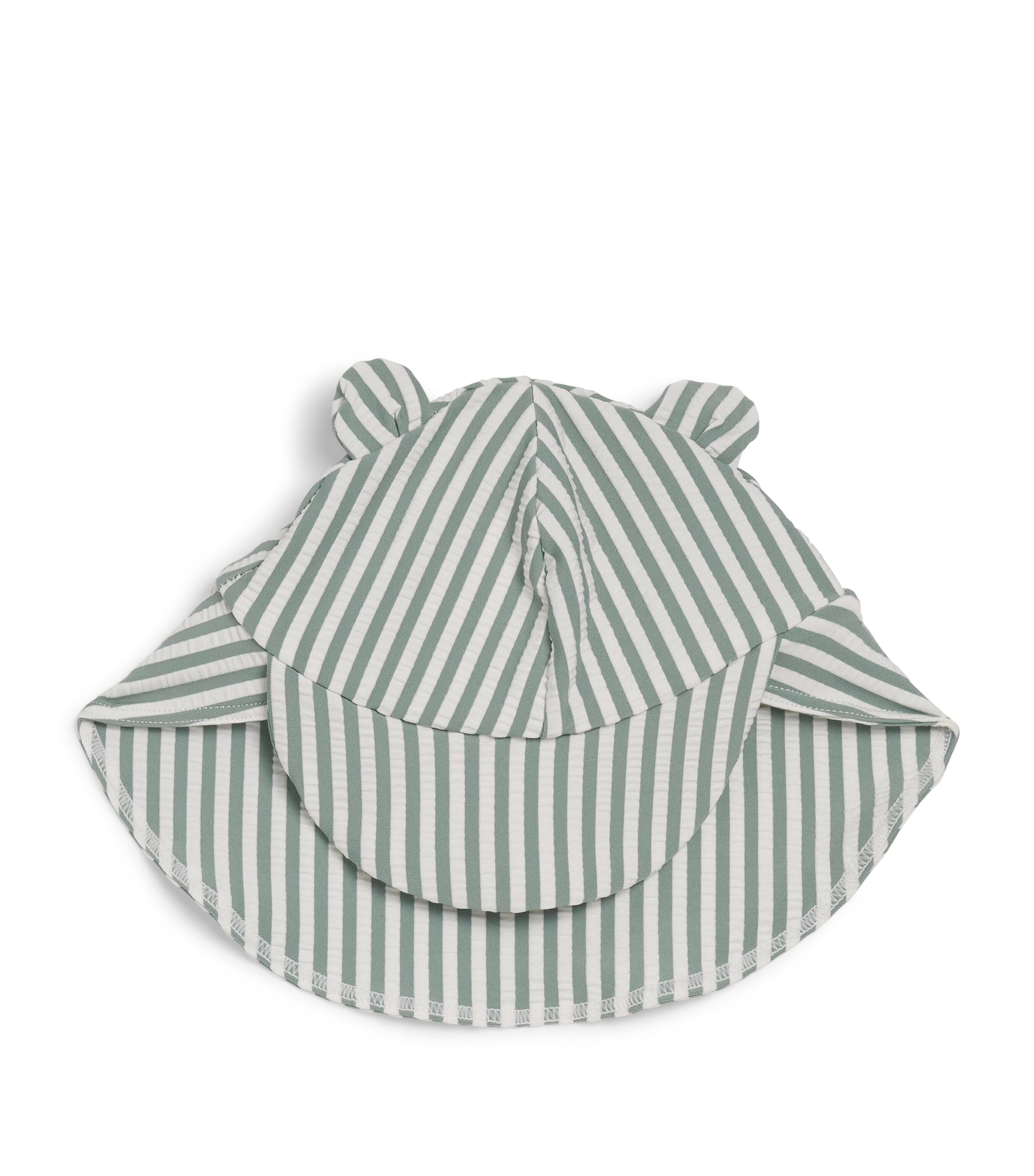 Liewood Seersucker Stripe Senia Swim Hat (0-24 Months) Peppermint/sandy Image 1