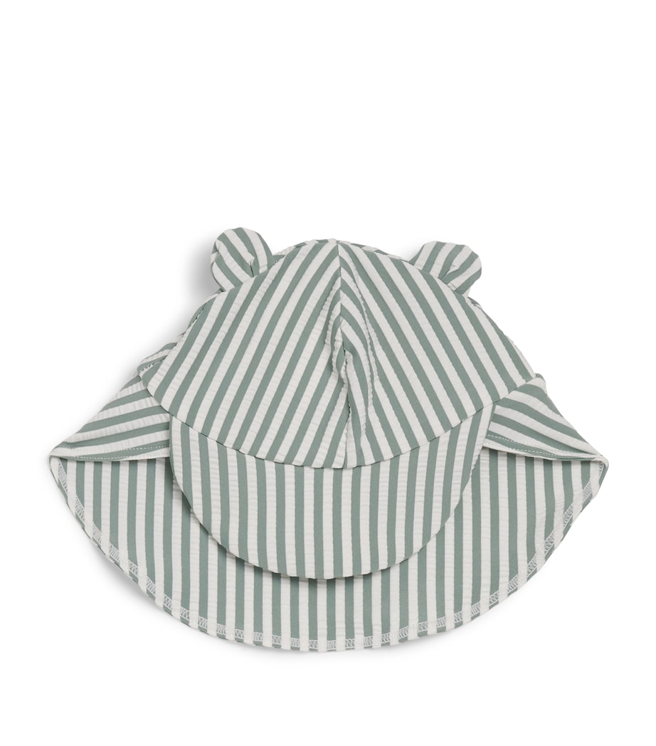 Liewood Seersucker Stripe Senia Swim Hat (0-24 Months) Peppermint/sandy Image 1