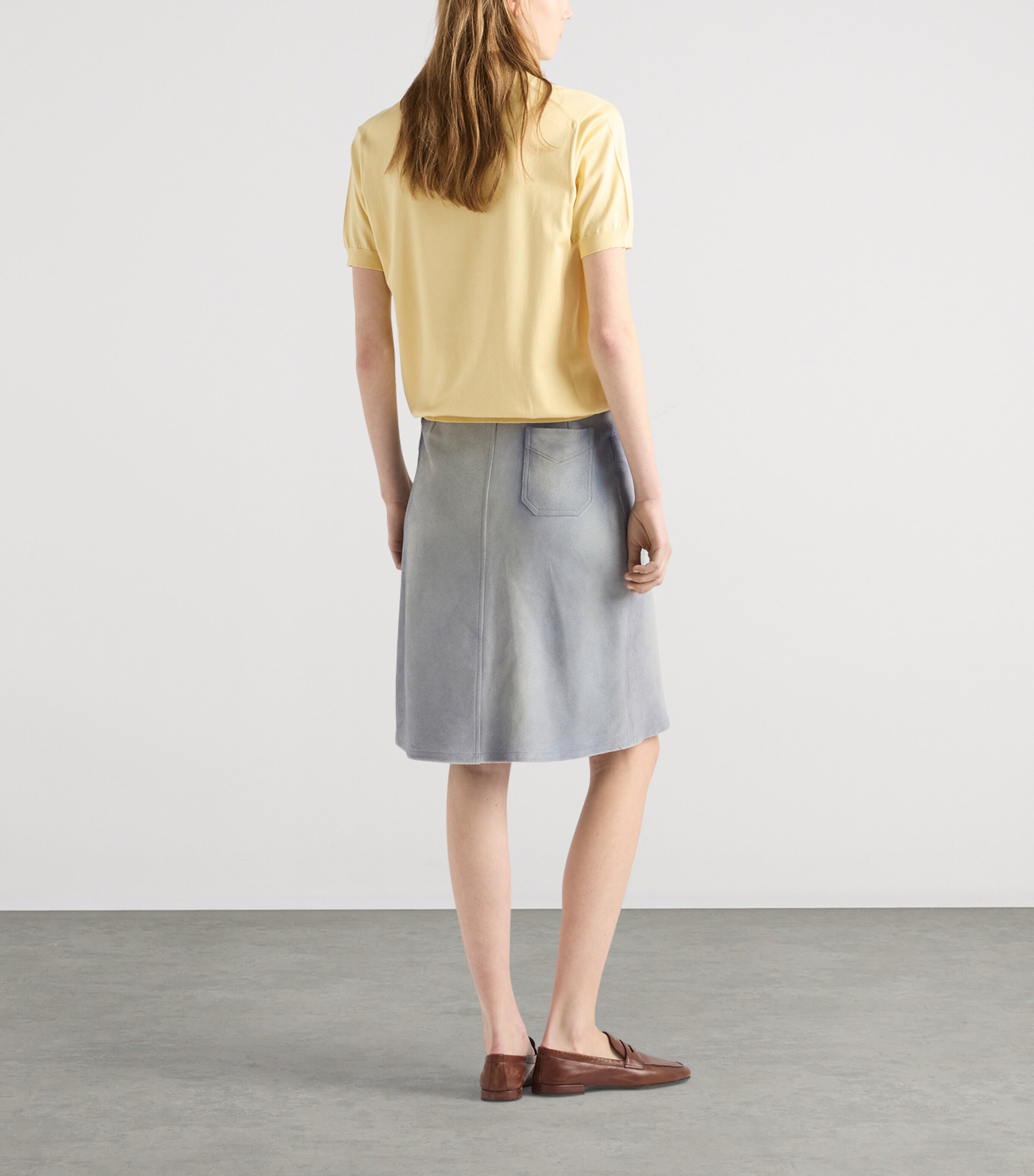 Prada Womens Recycled Silk-Blend Logo Sweater Image 4