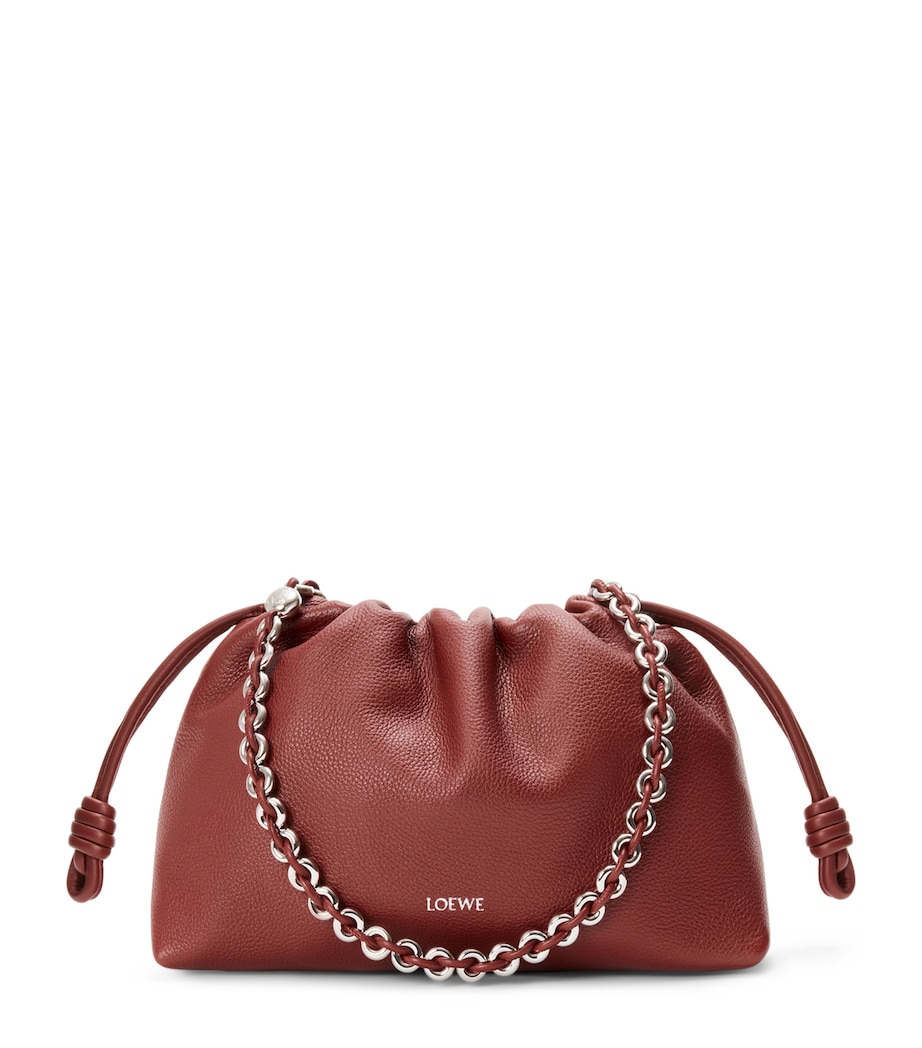 Medium Leather Flamenco Shoulder Bag MAHOGANY Image 1