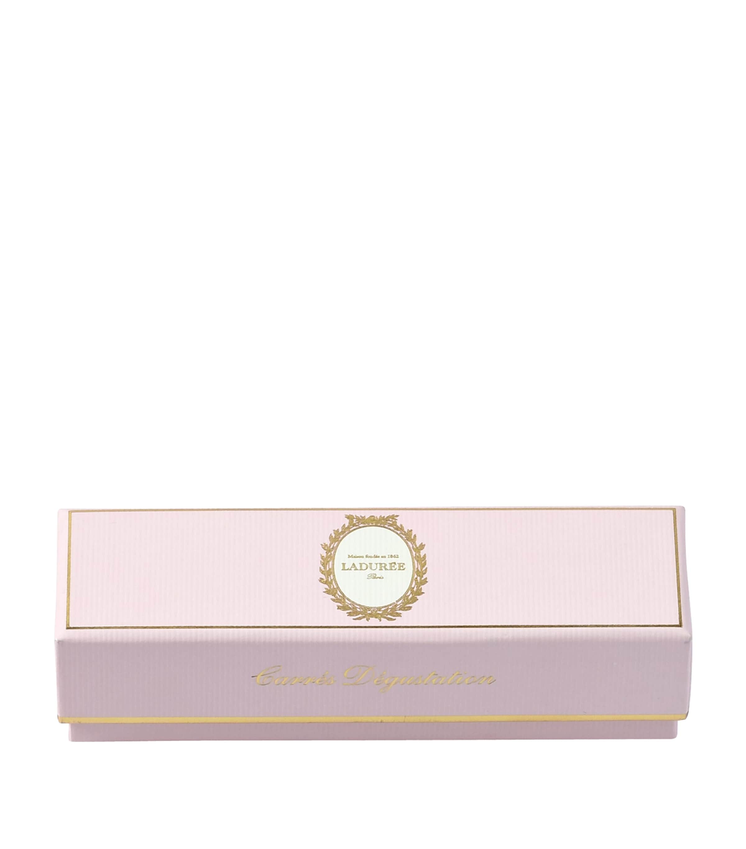Ladurée Box of 28 Dark and Milk Chocolate Squares Image 2