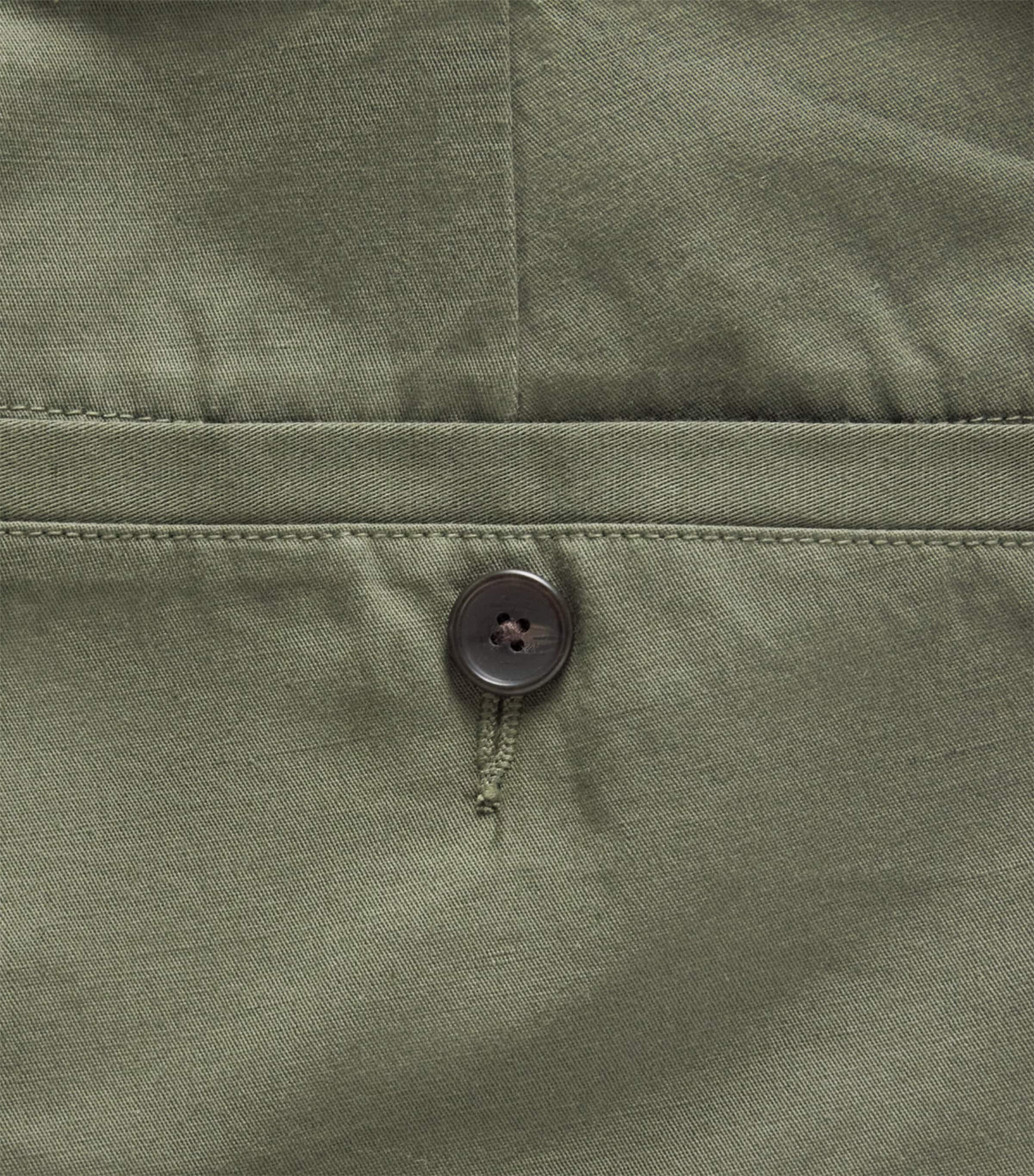 Vince Mens Cotton-Linen Louie Chinos Coulter Green Image 6