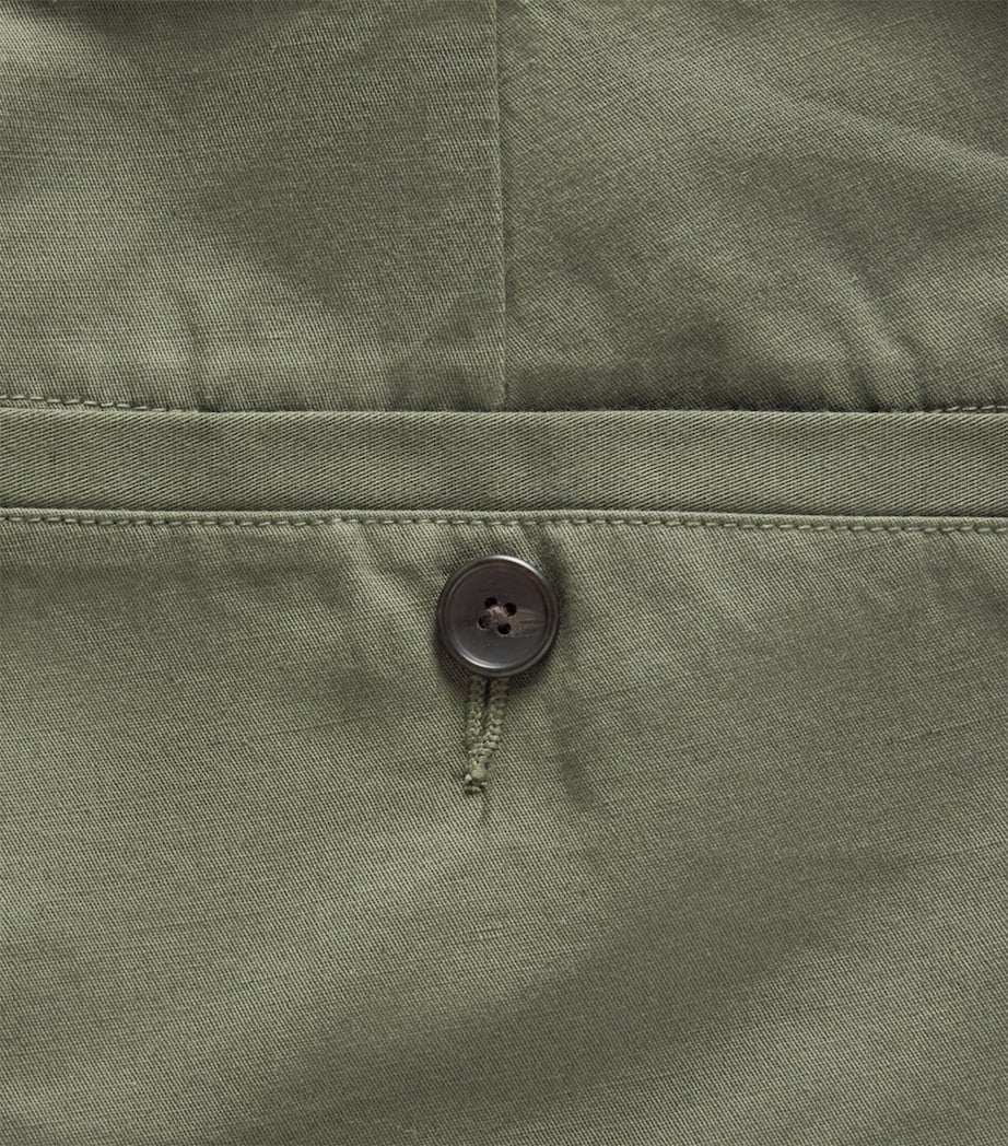 Vince Mens Cotton-Linen Louie Chinos Coulter Green Image 6
