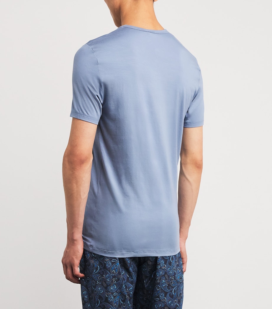 Pureness V-Neck T-Shirt 546 NORTHERN BLUE Image 4