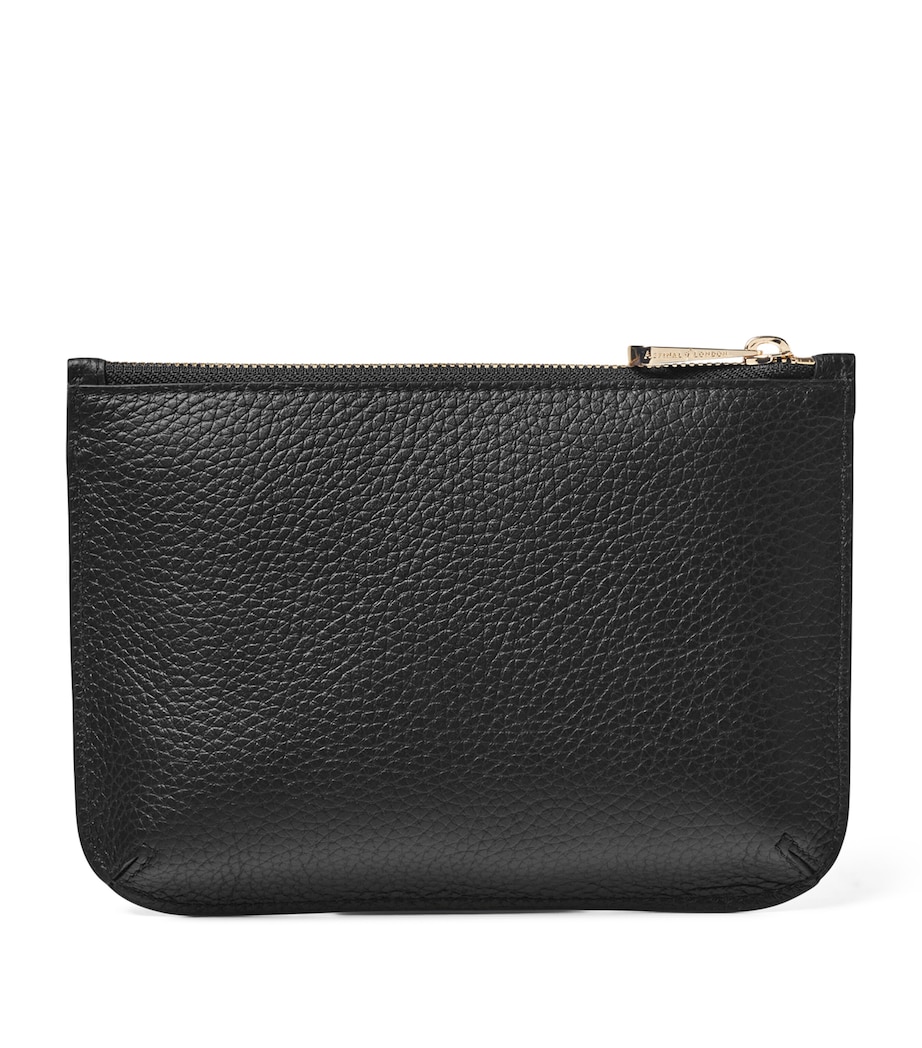 Medium Leather Ella Pouch BLACK Image 3