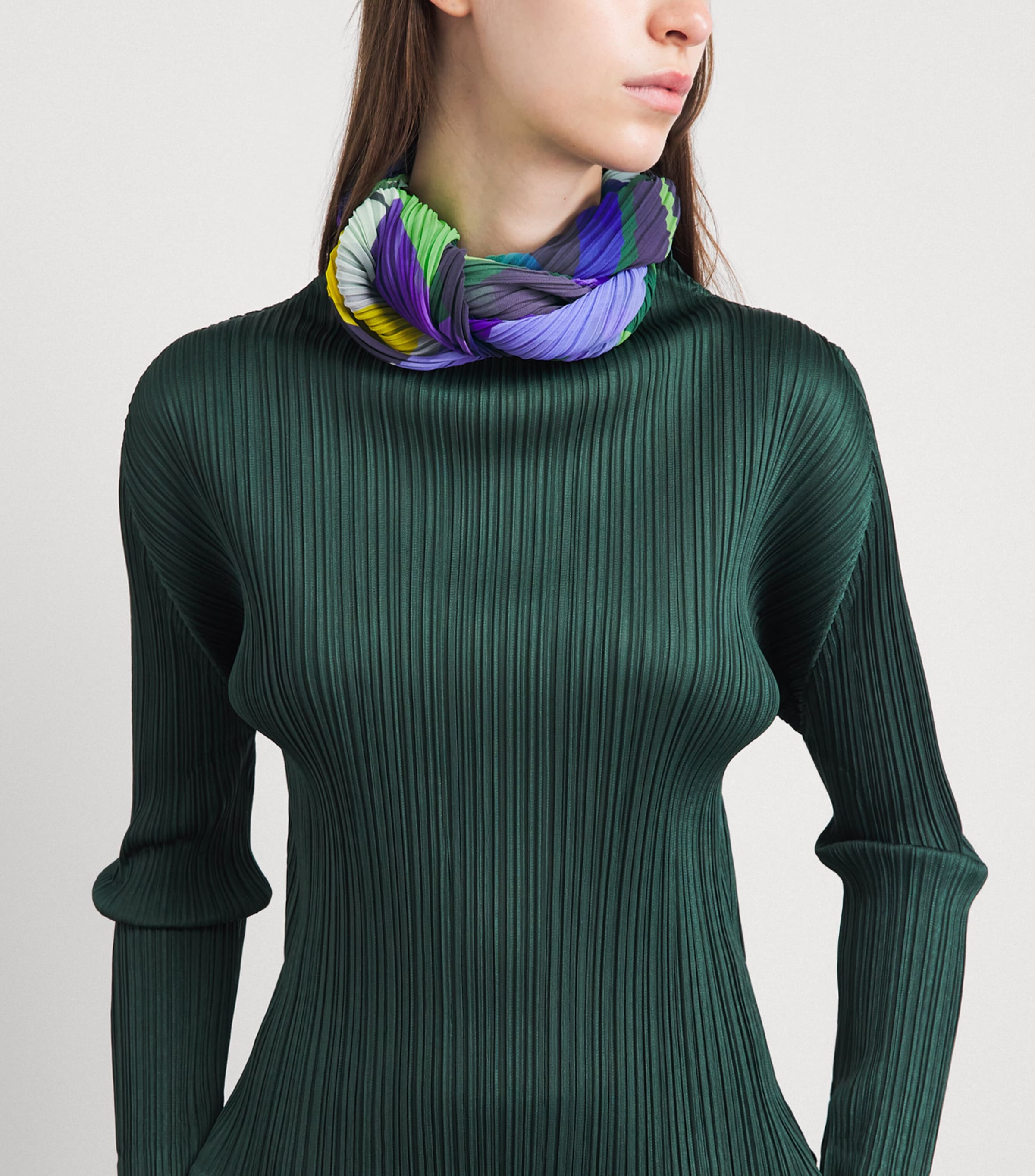 Pleats Please Issey Miyake Pleated Playground Scarf Purple Image 3