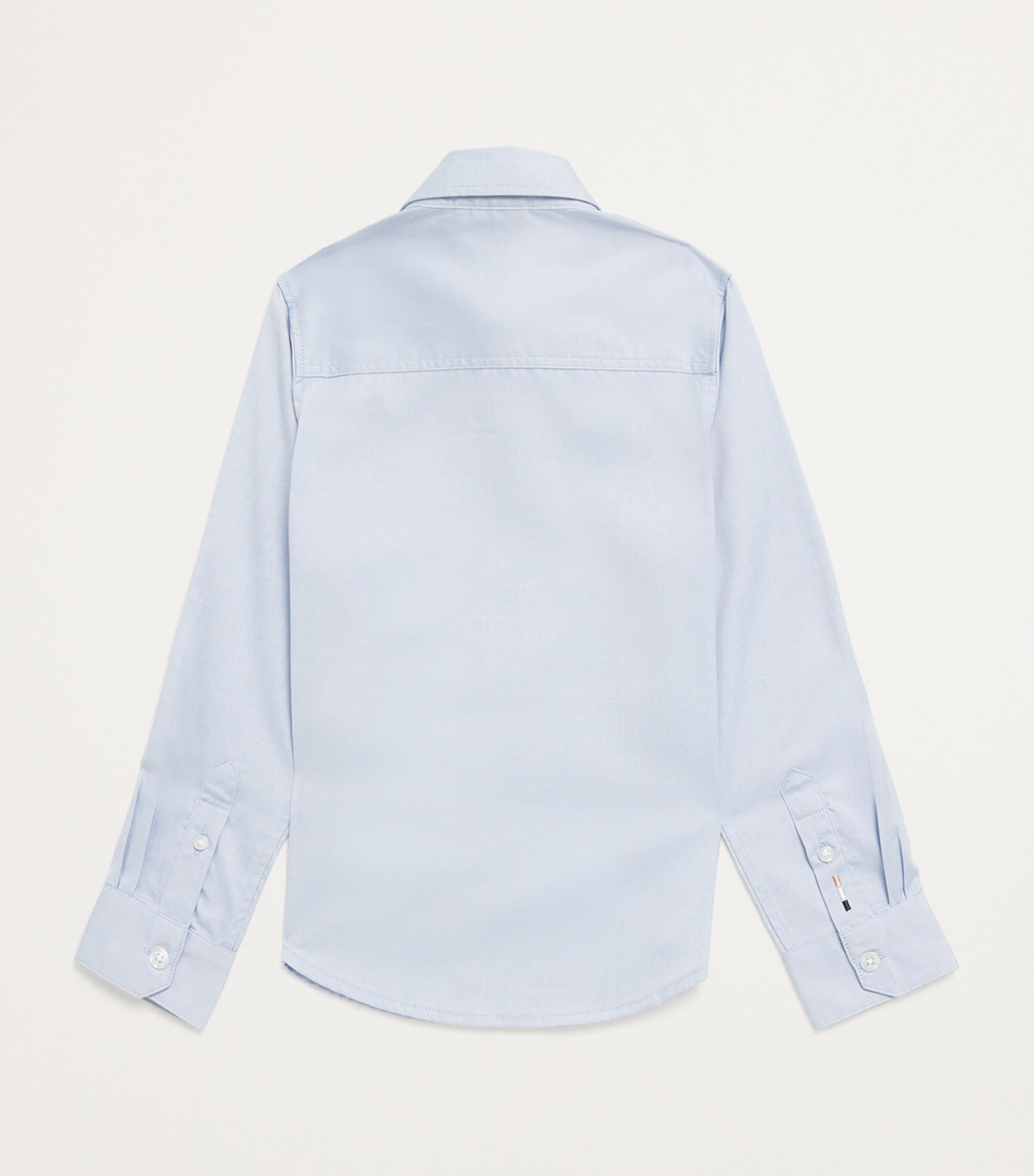 BOSS Kidswear Cotton Oxford Shirt (4-16 Years) Pale Blue Image 2