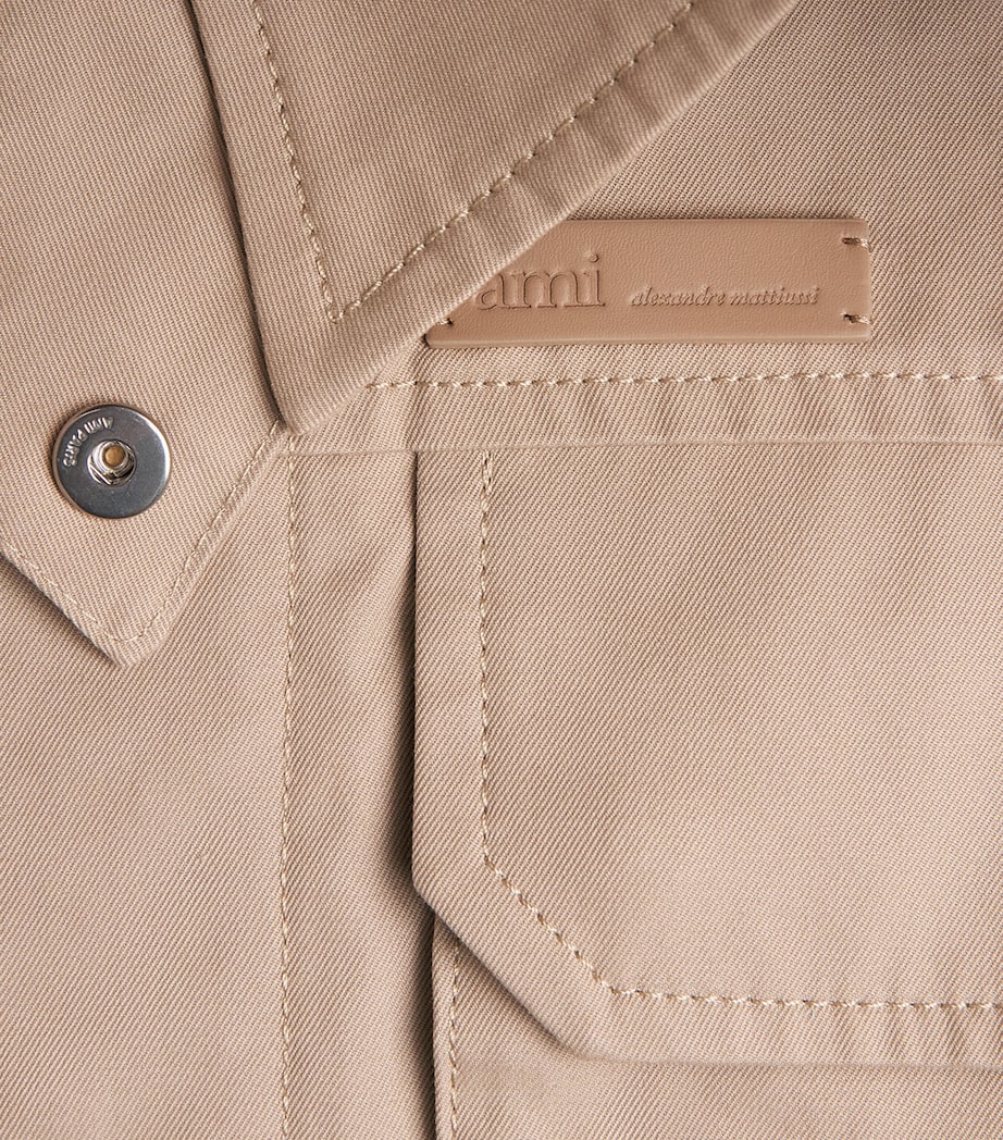 Cotton Gabardine Jacket 229 - CAFE CREME Image 5