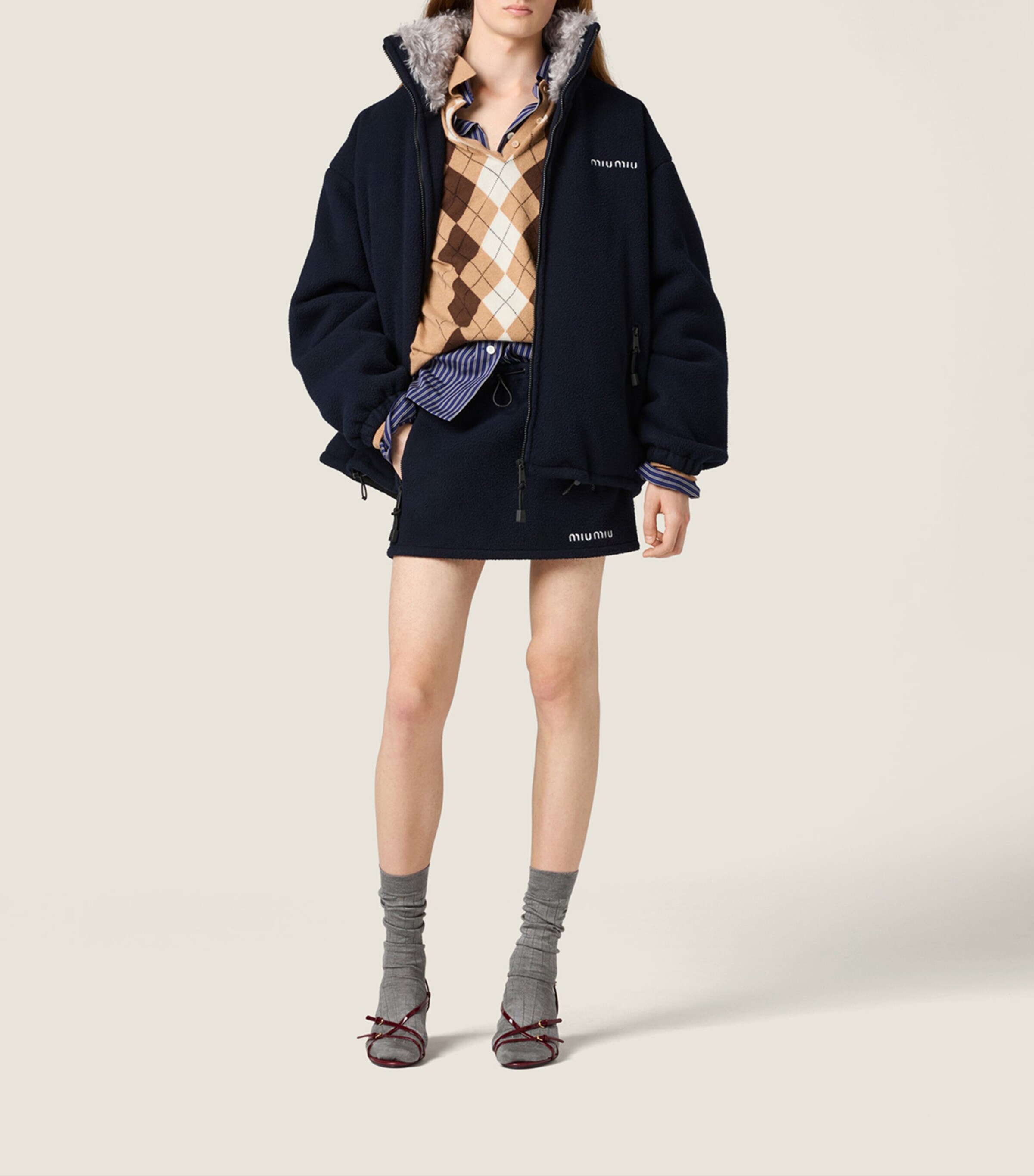 Fleece Cropped Jacket F0008 Image 2