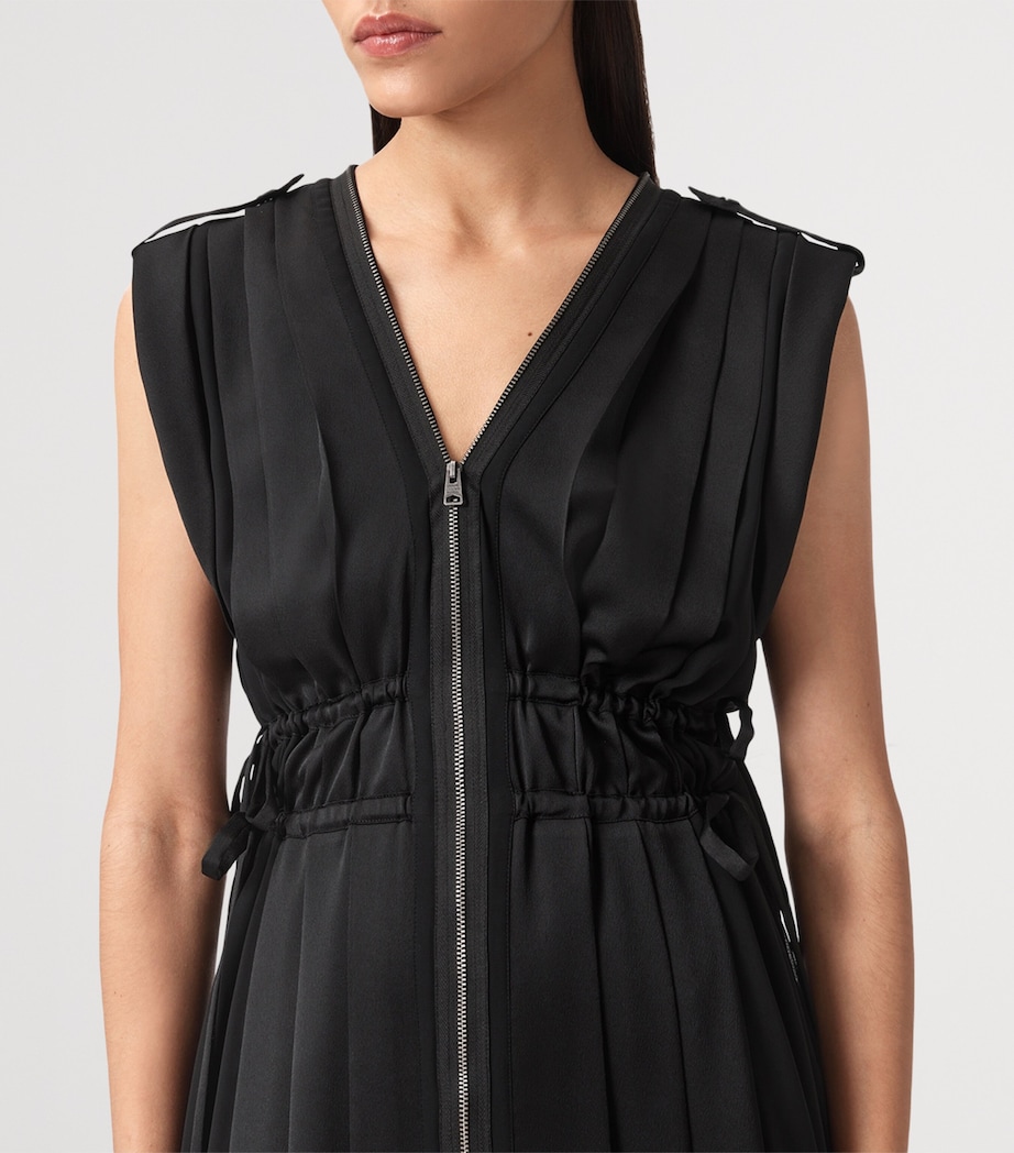 Satin Amala Dress BLACK Image 6