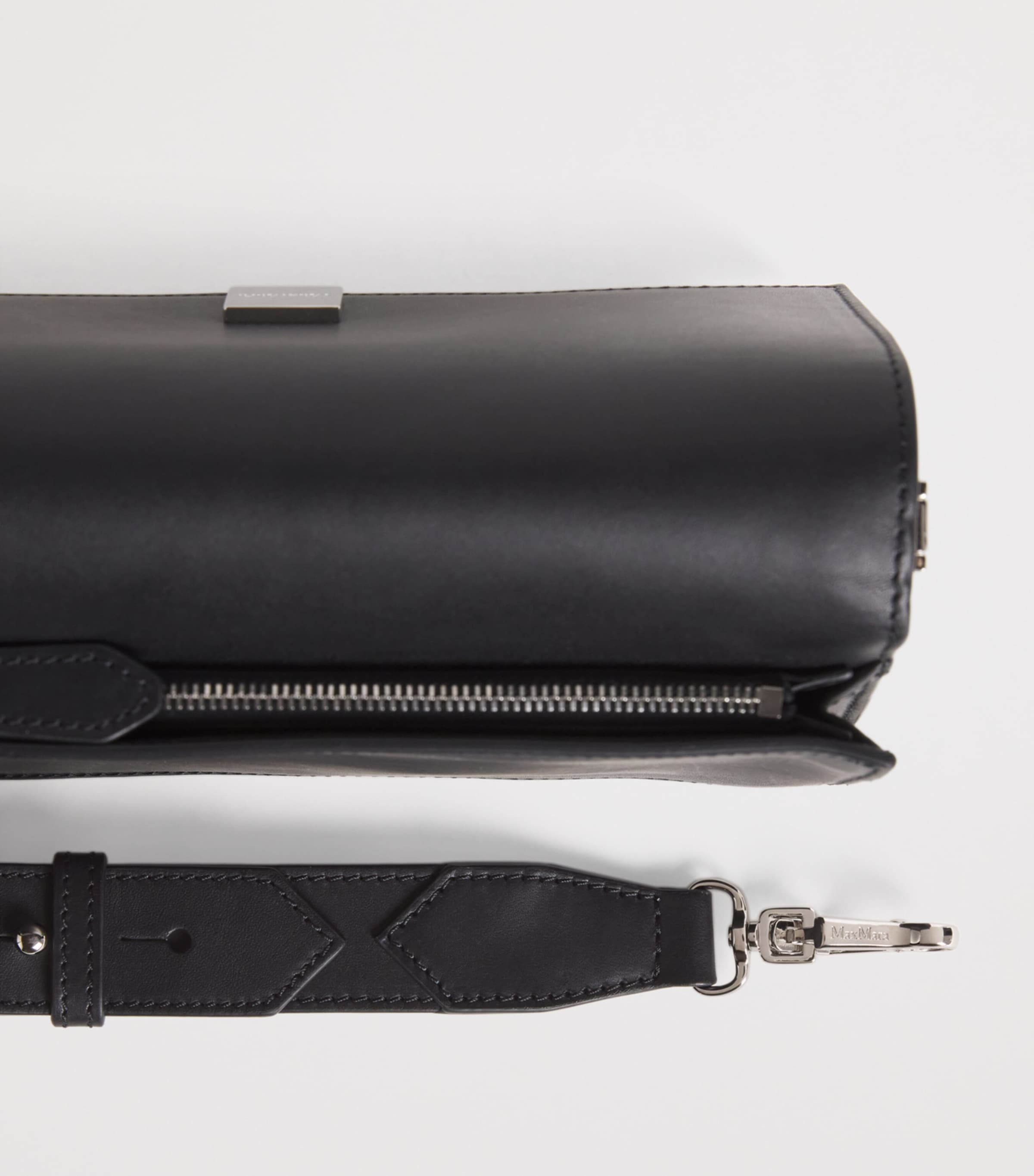 Leather Cross-Body Bag BLACK Image 6