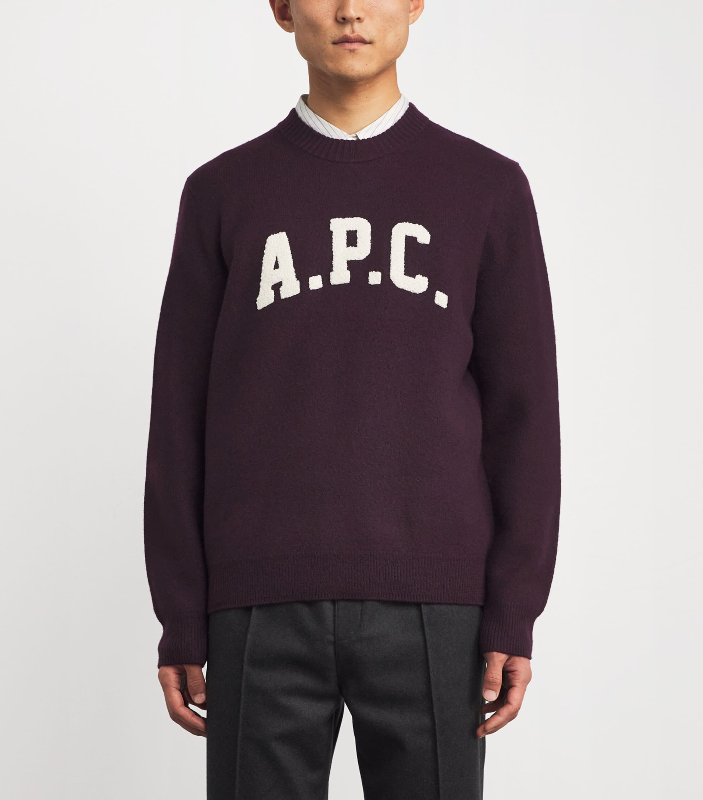 Wool Jay Logo Sweater GAC BURGUNDY Image 3