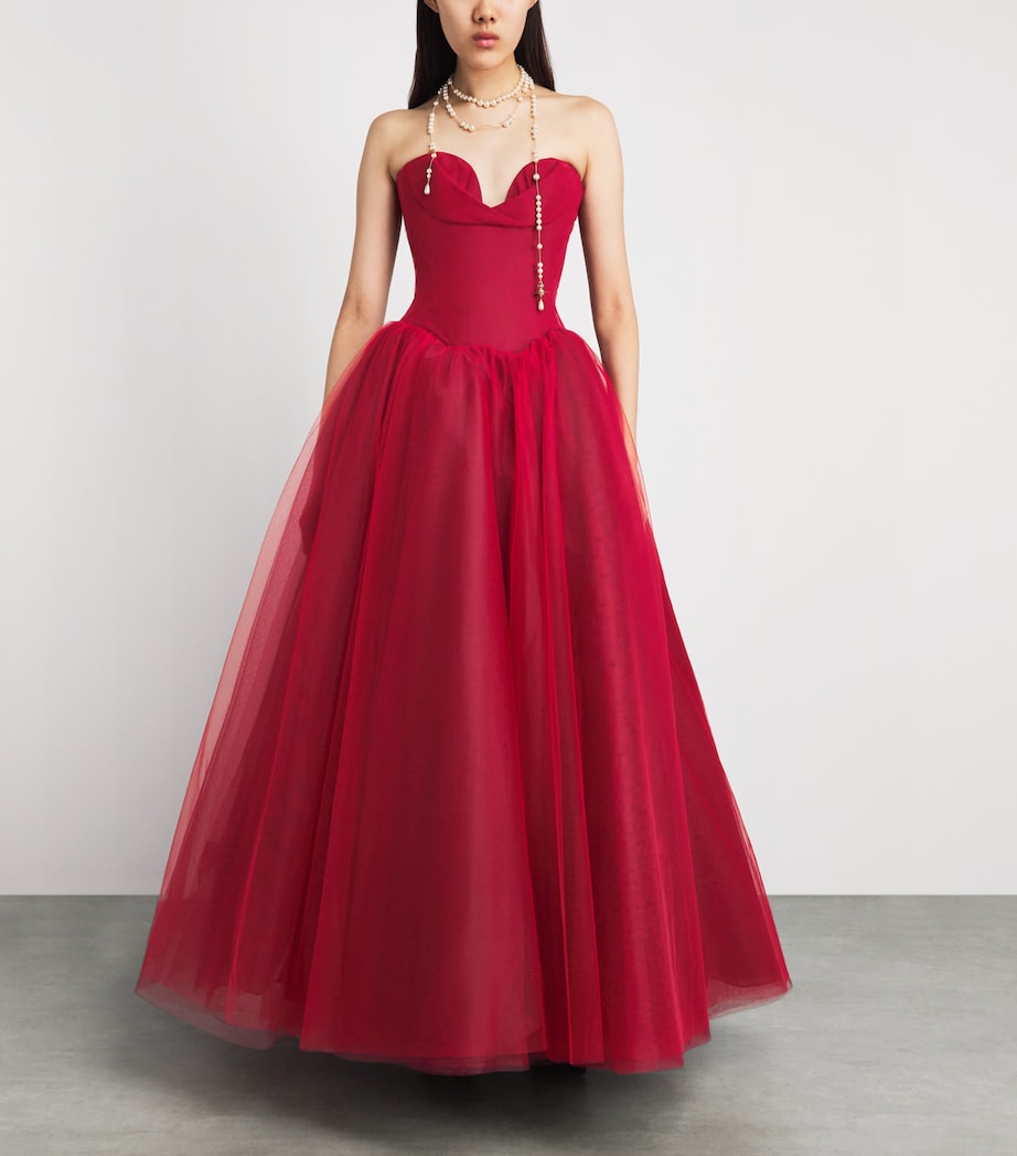 Vivienne Westwood Womens Darling Gown Bordeaux Image 2