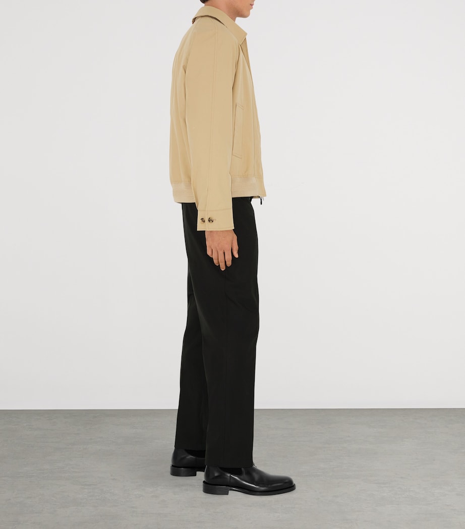 Cotton Gabardine Chester Harrington Jacket FLAX Image 3