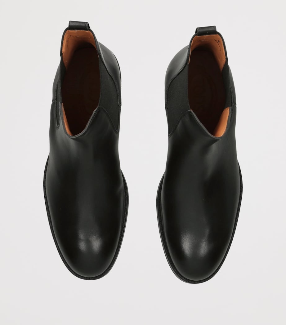 Tod's Leather Stivaletto Chelsea Boots Black Image 3