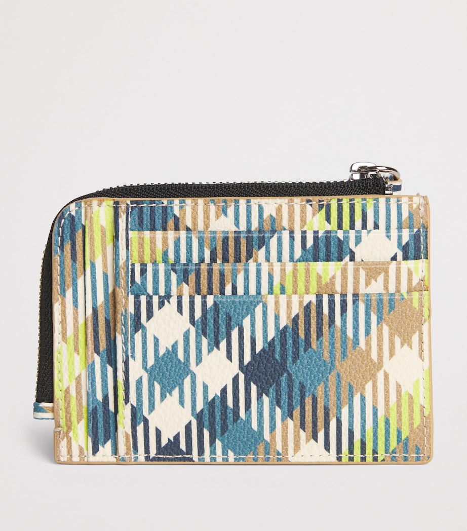Vivienne Westwood Fluro Tartan Card Holder with Chain Fluro Tartan Image 2