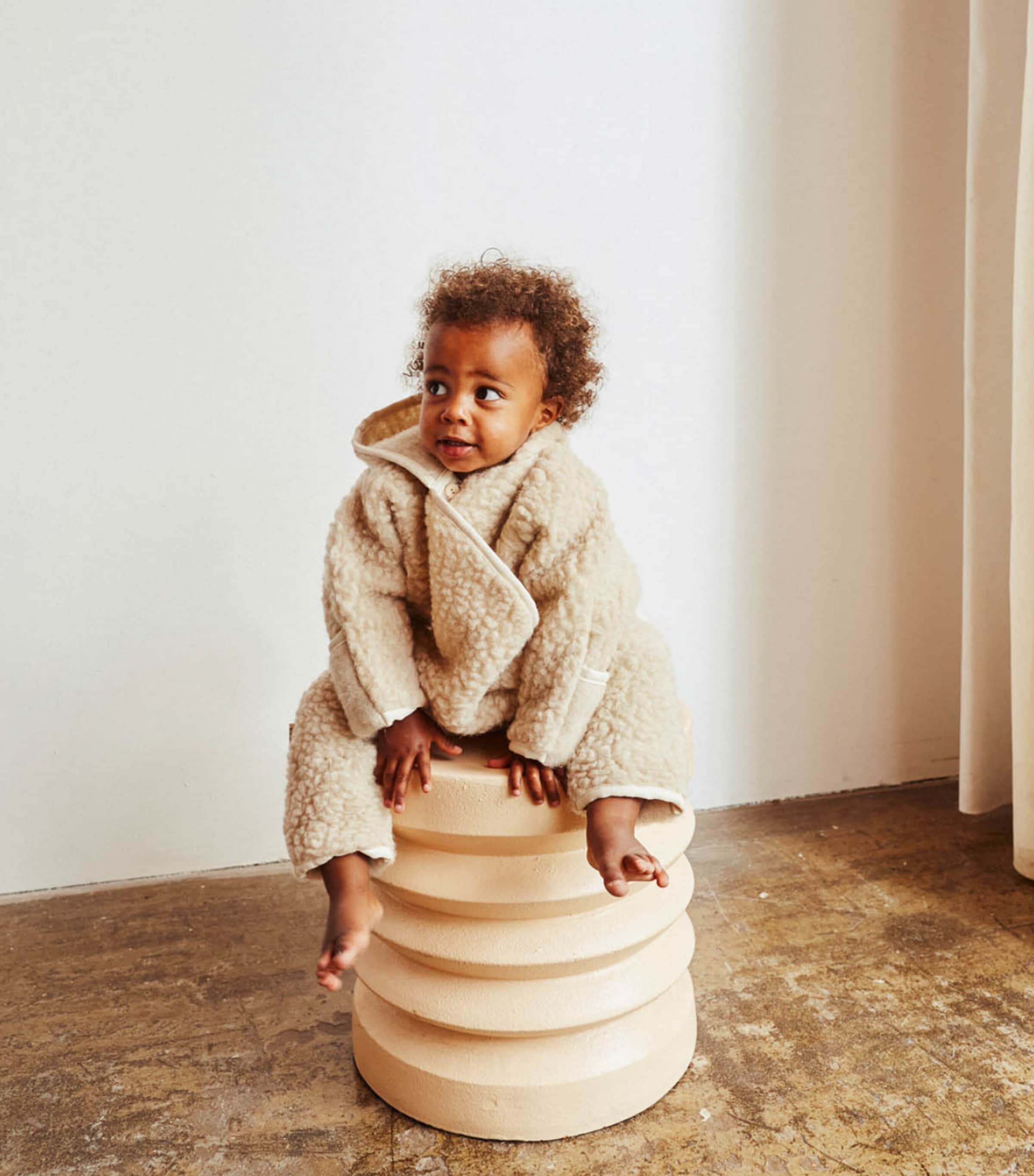Binibamba Merino Wool Peanut Sleepsuit (6-18 Months) Peanut Image 2