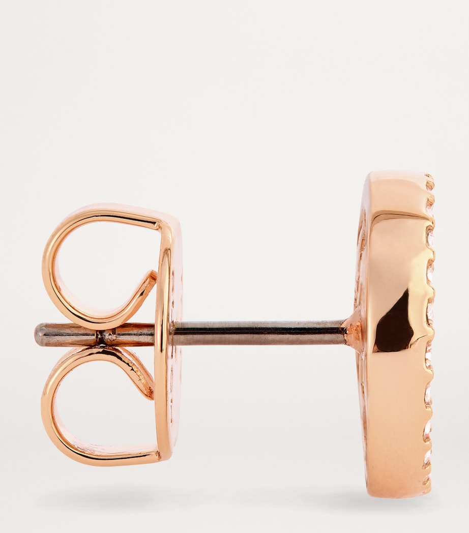 Miller Pavé Studs ROSE GOLD / CRYSTAL Image 4