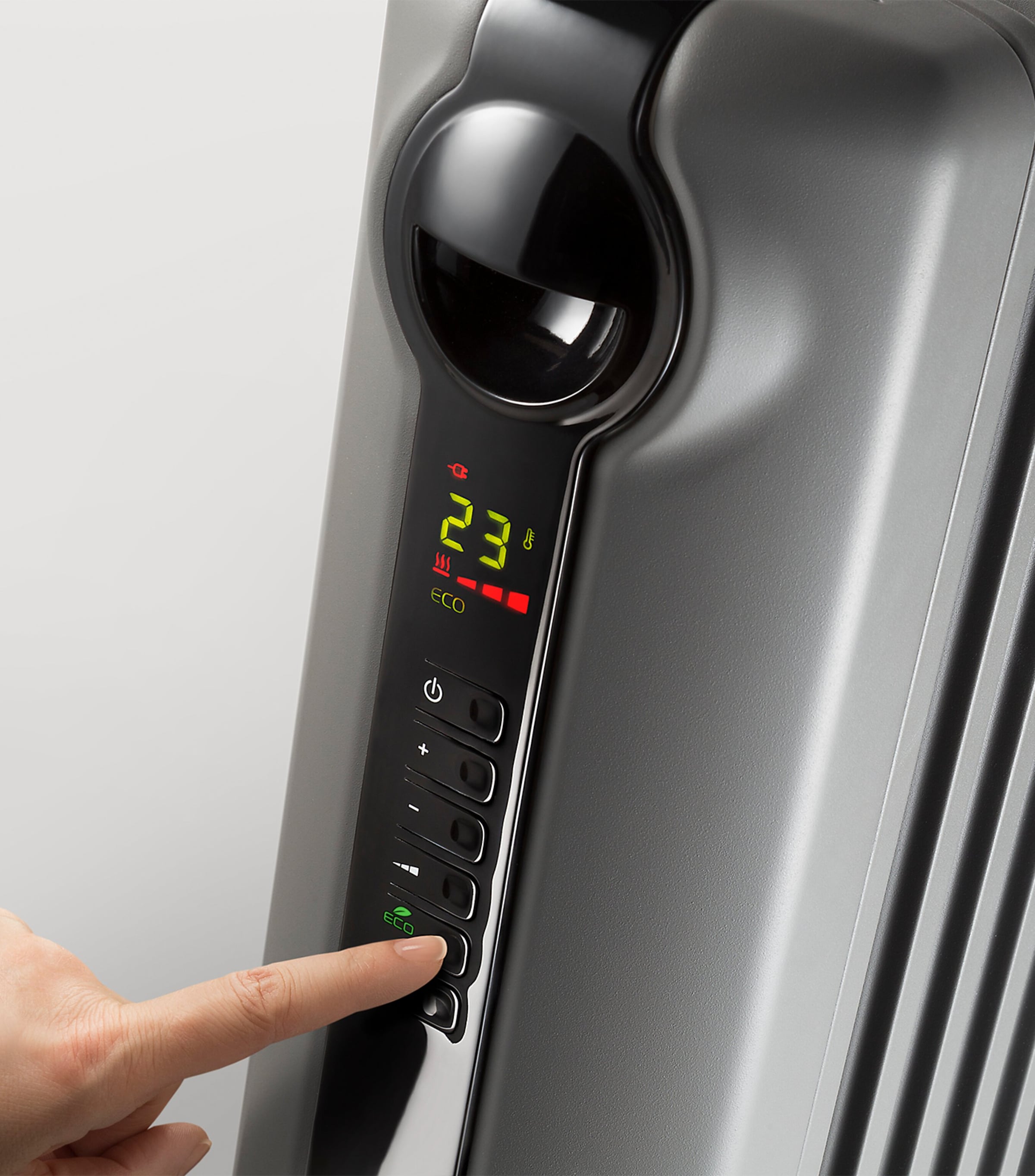 Radia S Oil Filled Radiator GREY Image 4