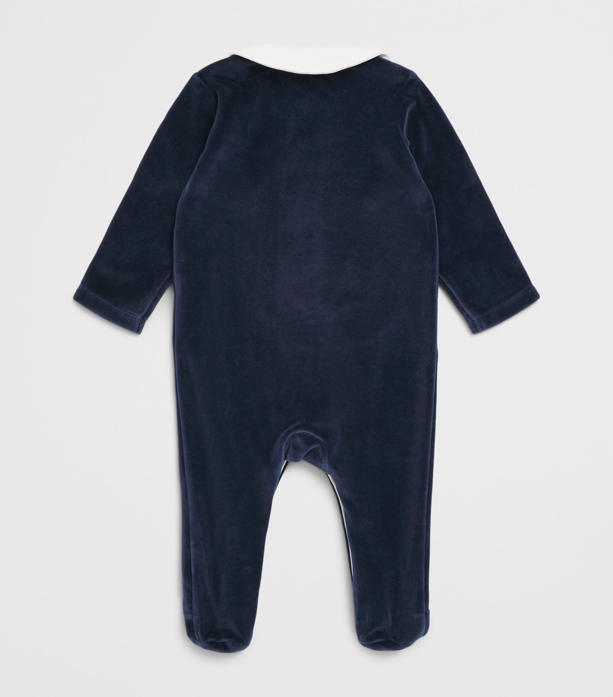 Tartine et Chocolat Velour All-In-One  (0-24 Months) Marine Image 2