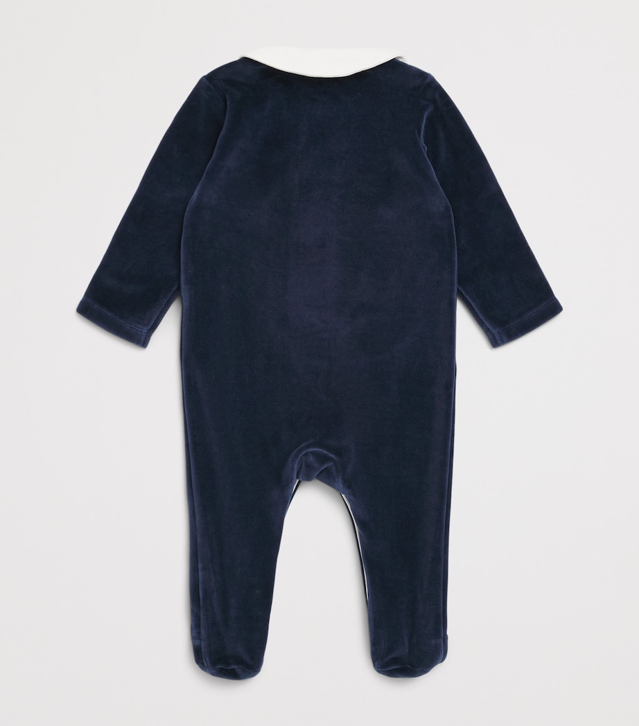Tartine et Chocolat Velour All-In-One (0-24 Months) Marine Image 2