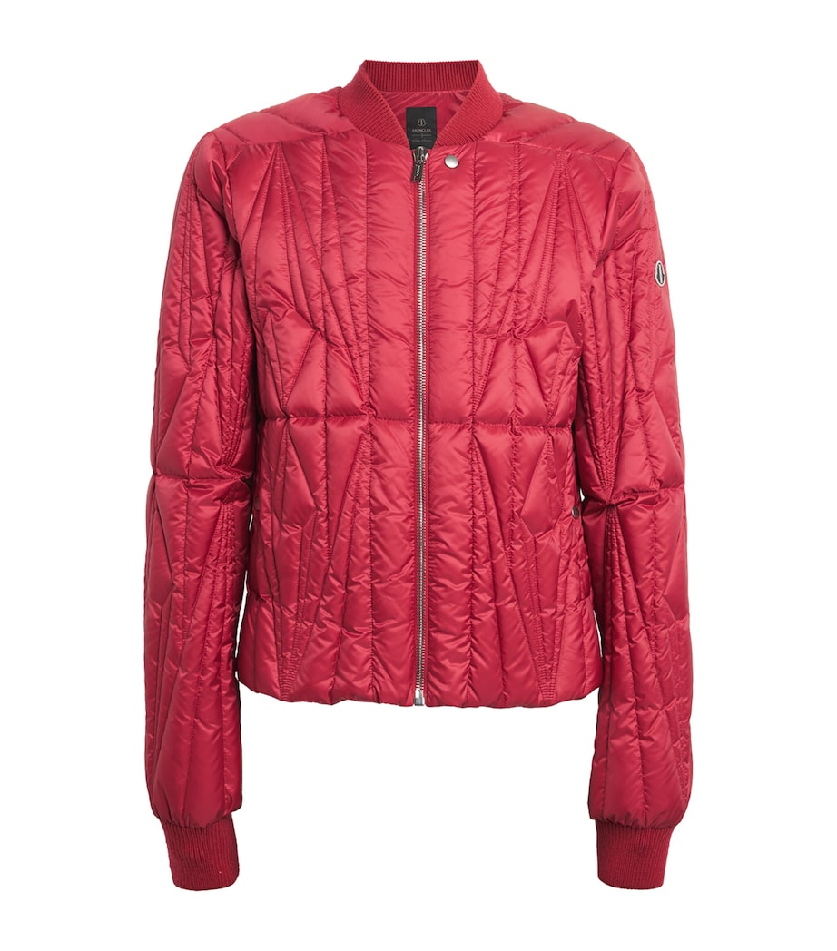 Rick Owens Mens x Moncler Down Geocamo Flight Jacket Carnelian Image 1