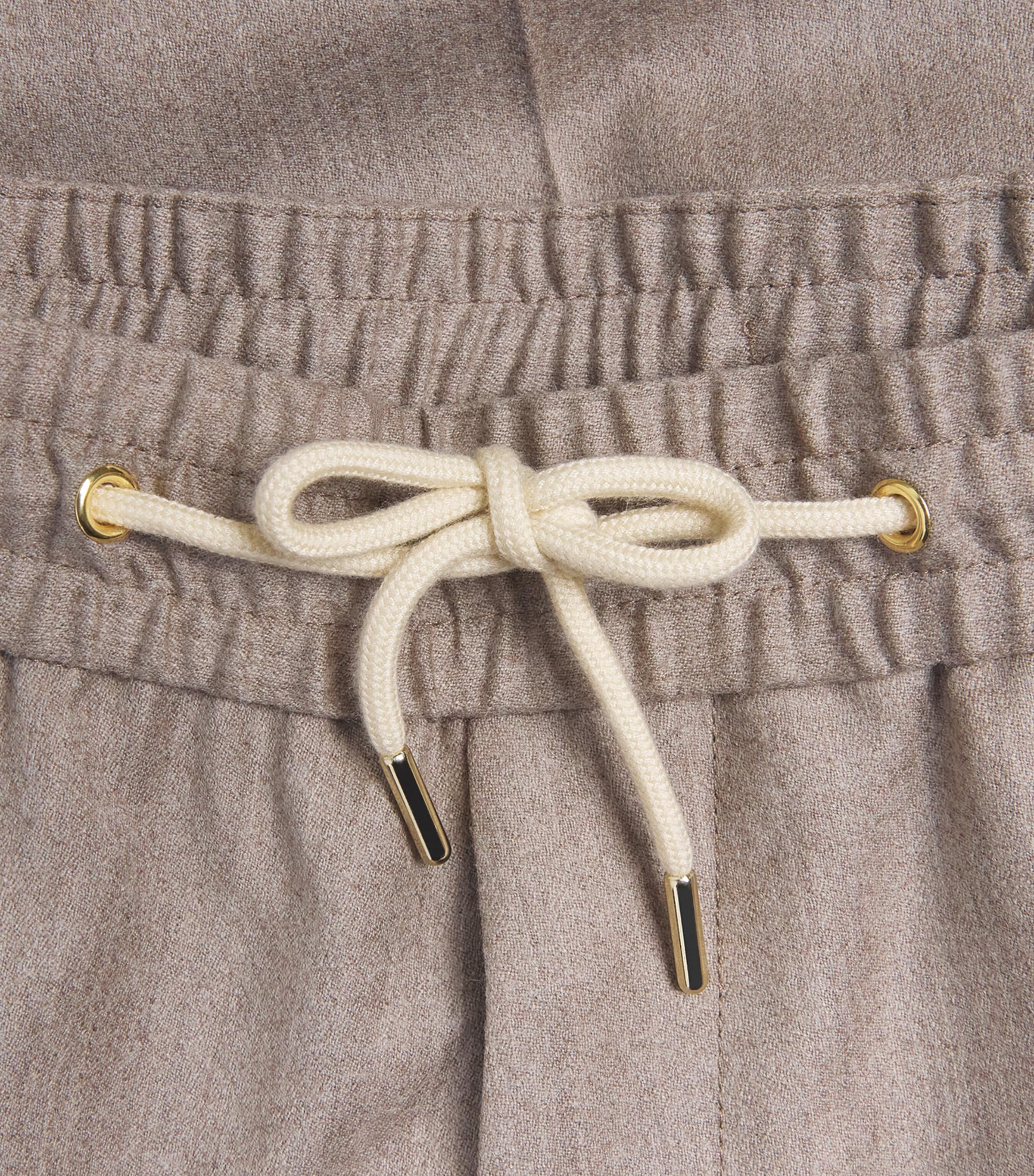 Paul Smith Mens Wool Drawstring Chinos Beige Image 6