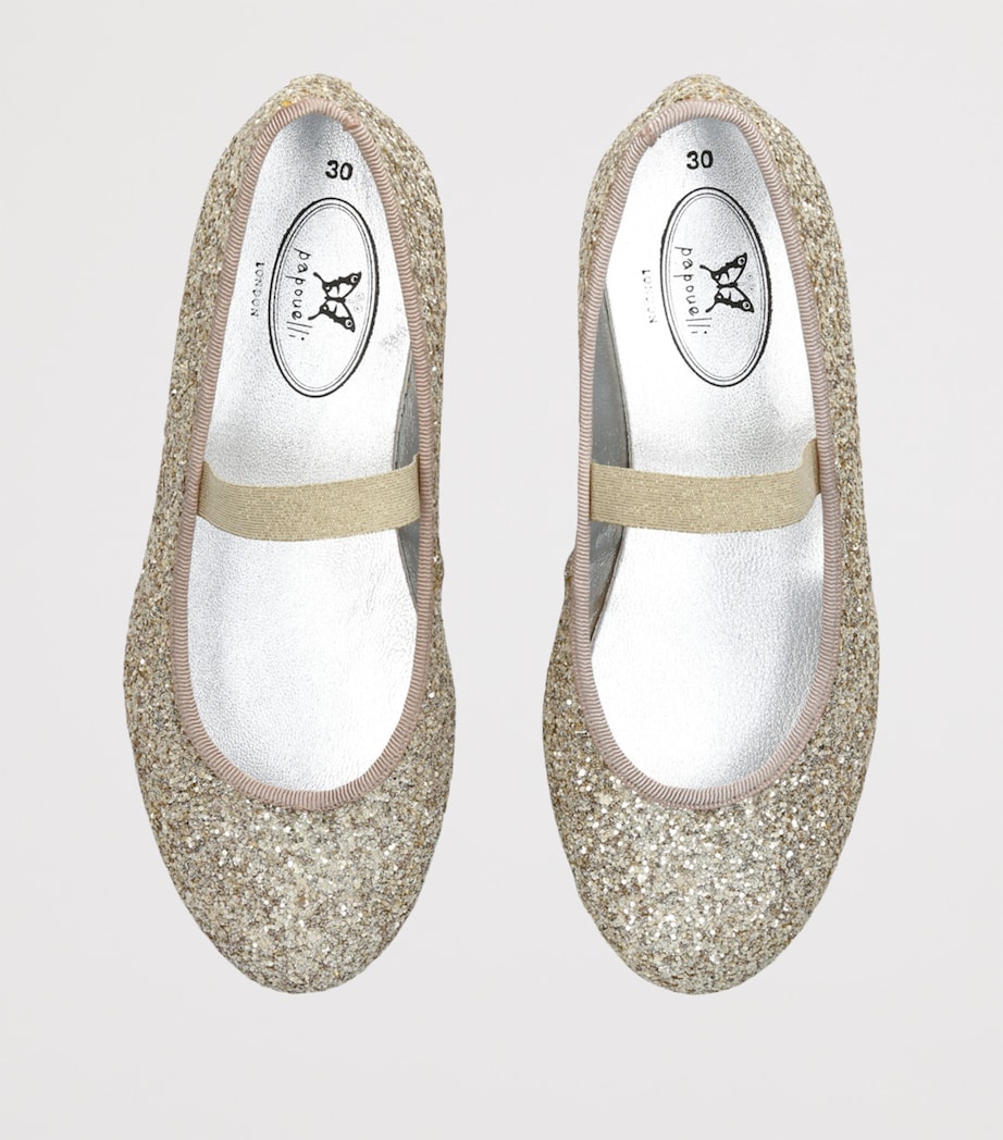Glitter Ballerina Flats GOLD Image 4