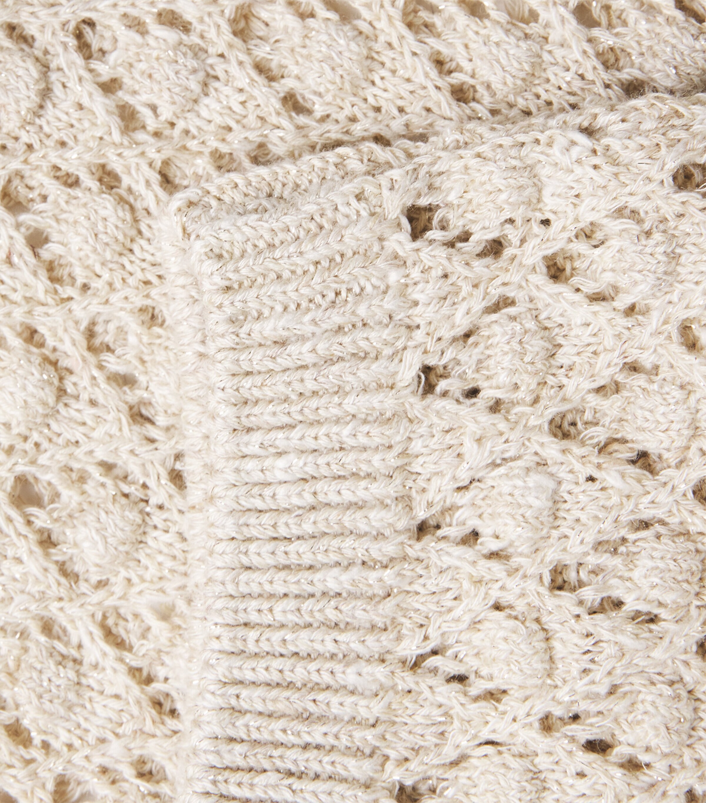 Eleventy Womens Linen-Cotton-Silk-Blend Knitted Shirt Avorio Image 6