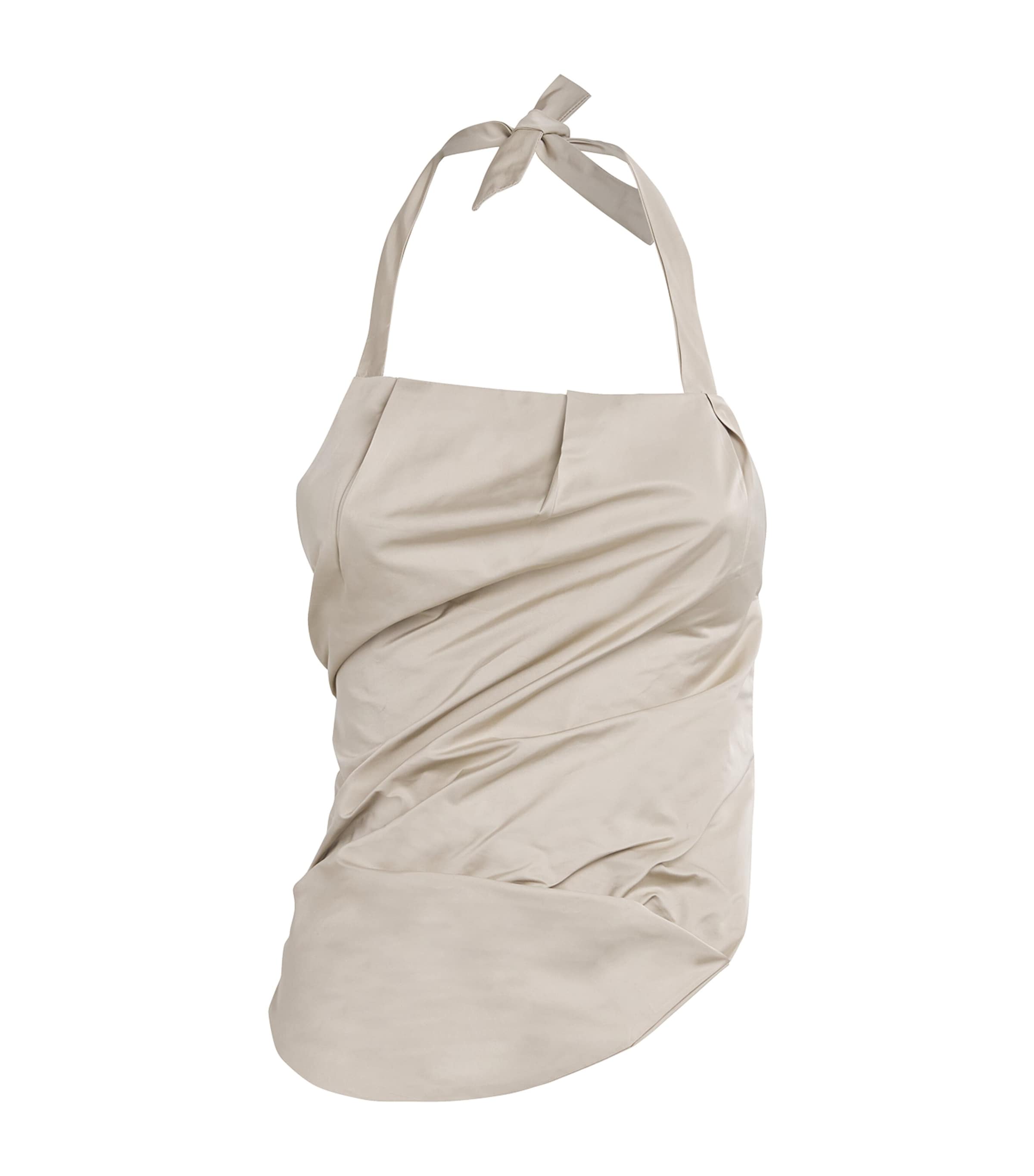 Nadine Mos Draped Bib Top In Gray