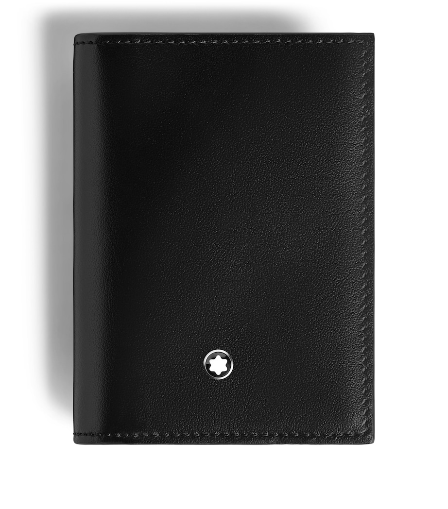 Montblanc Calfskin Meisterstück 4cc Bifold Card Holder Ink Blue Image 1