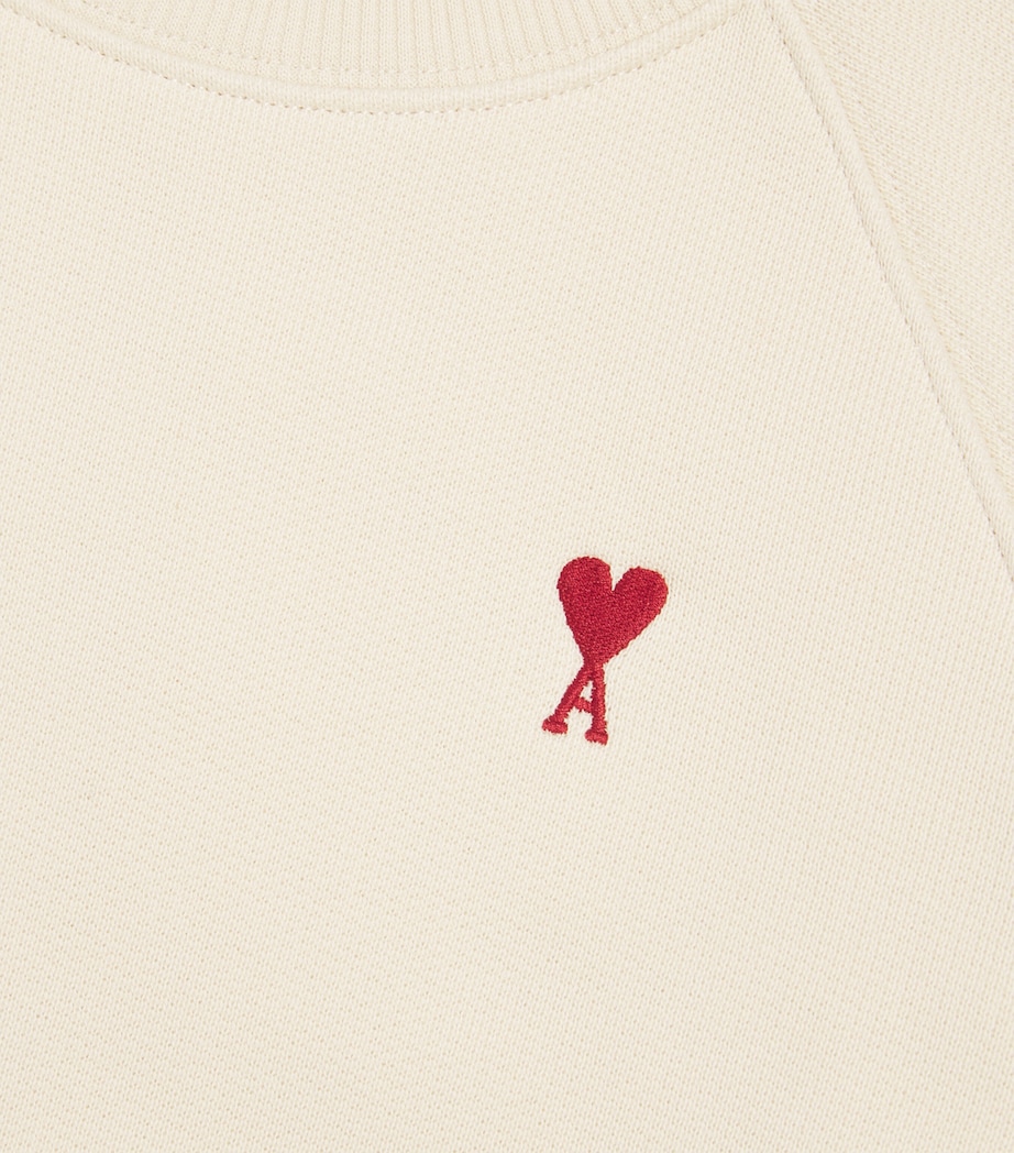 Cotton Ami De Coeur Sweatshirt (4-12 Years) 185-IVOIRE Image 3