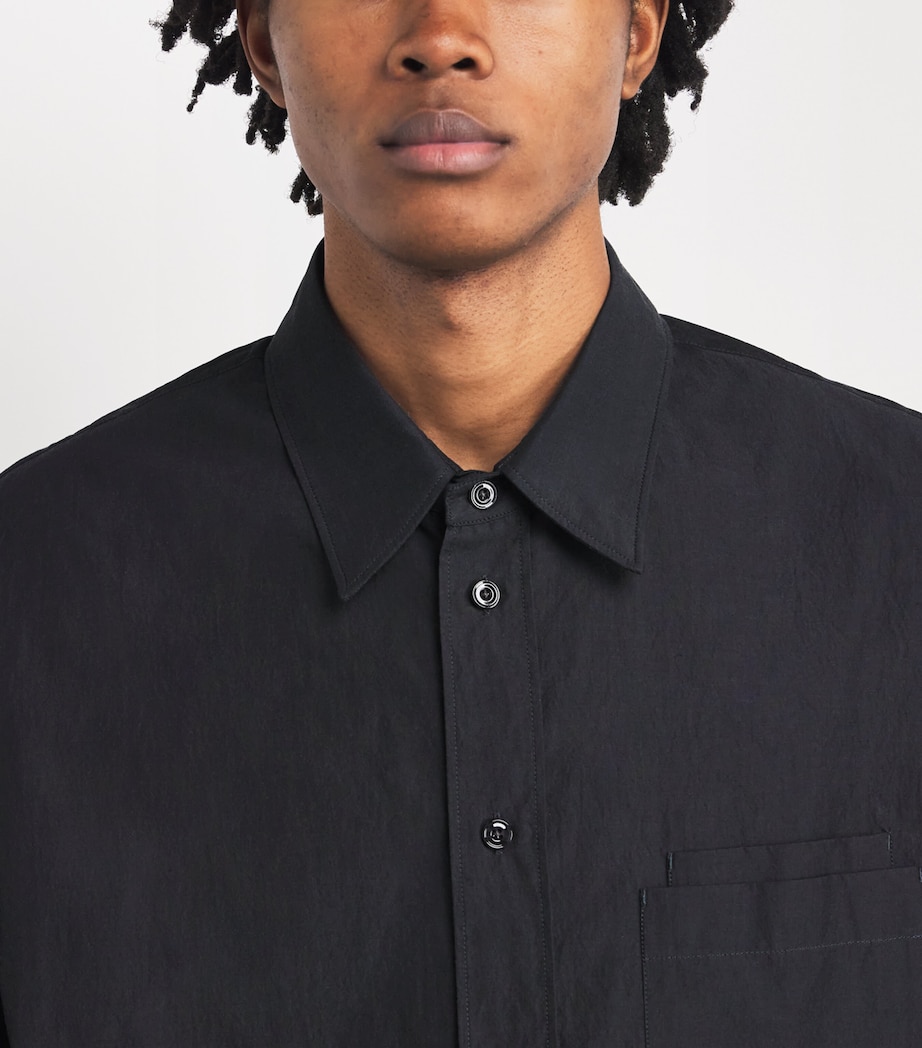 Crepe Cotton Double Pocket Shirt CHARCOAL BK980 Image 6