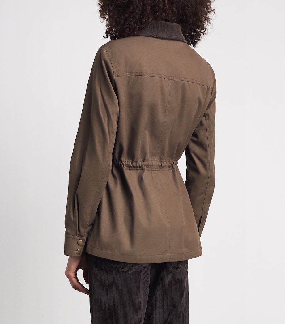 PAIGE Womens Cotton Horizon Jacket Brown Image 5