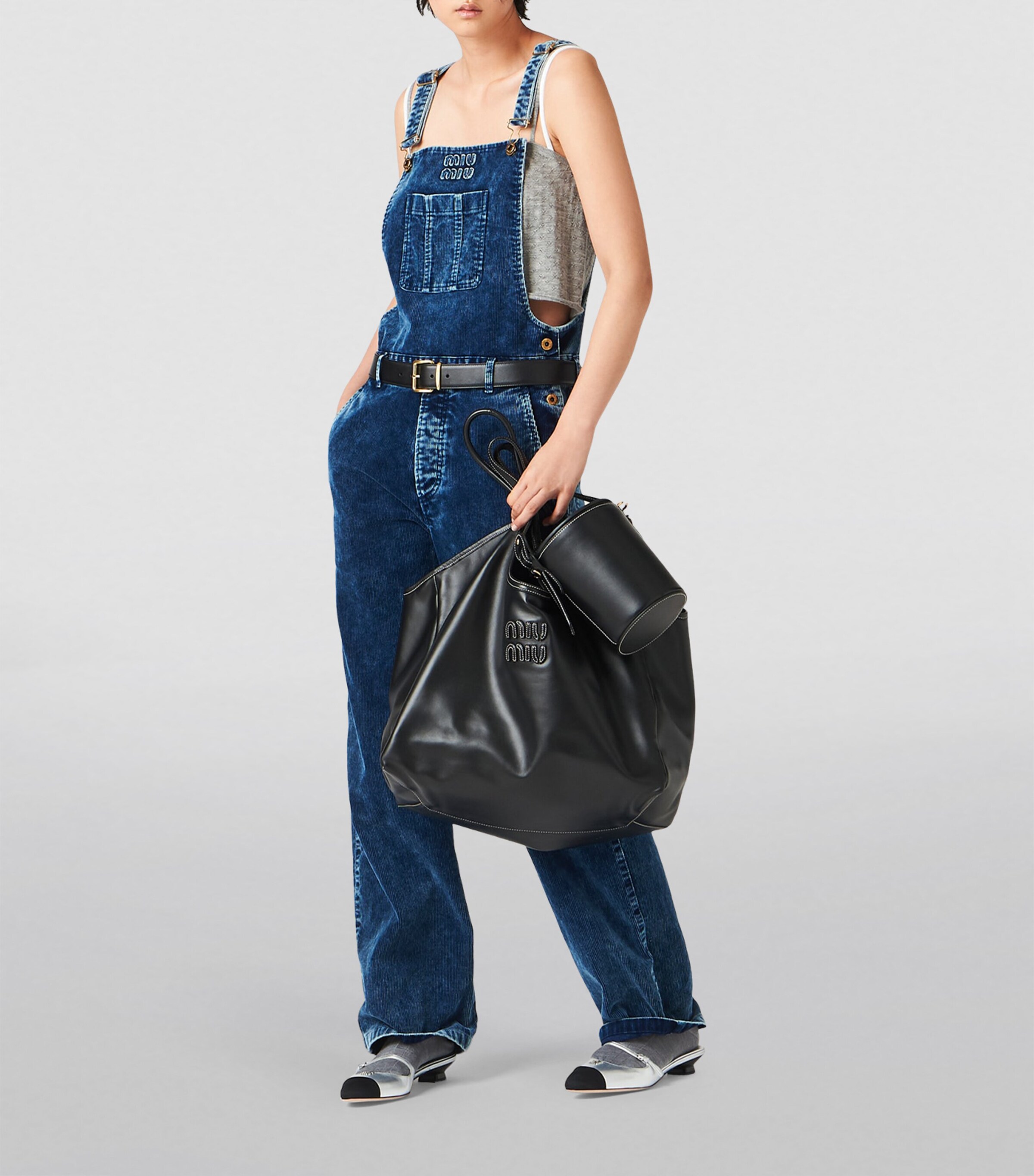 Miu Miu Leather Ivy Tote Bag Image 7