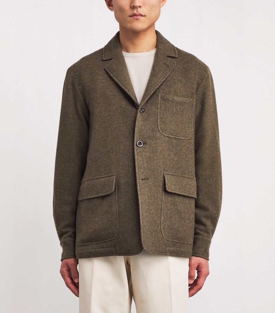 Cashmere-Wool Brushed Twill Blazer INVERNESS LODEN Image 3